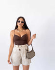 Top Dark Brown