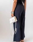 Pantalone Lino Dark Blue