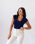 T-shirt scollo A V