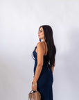 Dress Longuette In Denim