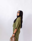 Camicia In Lino Crop