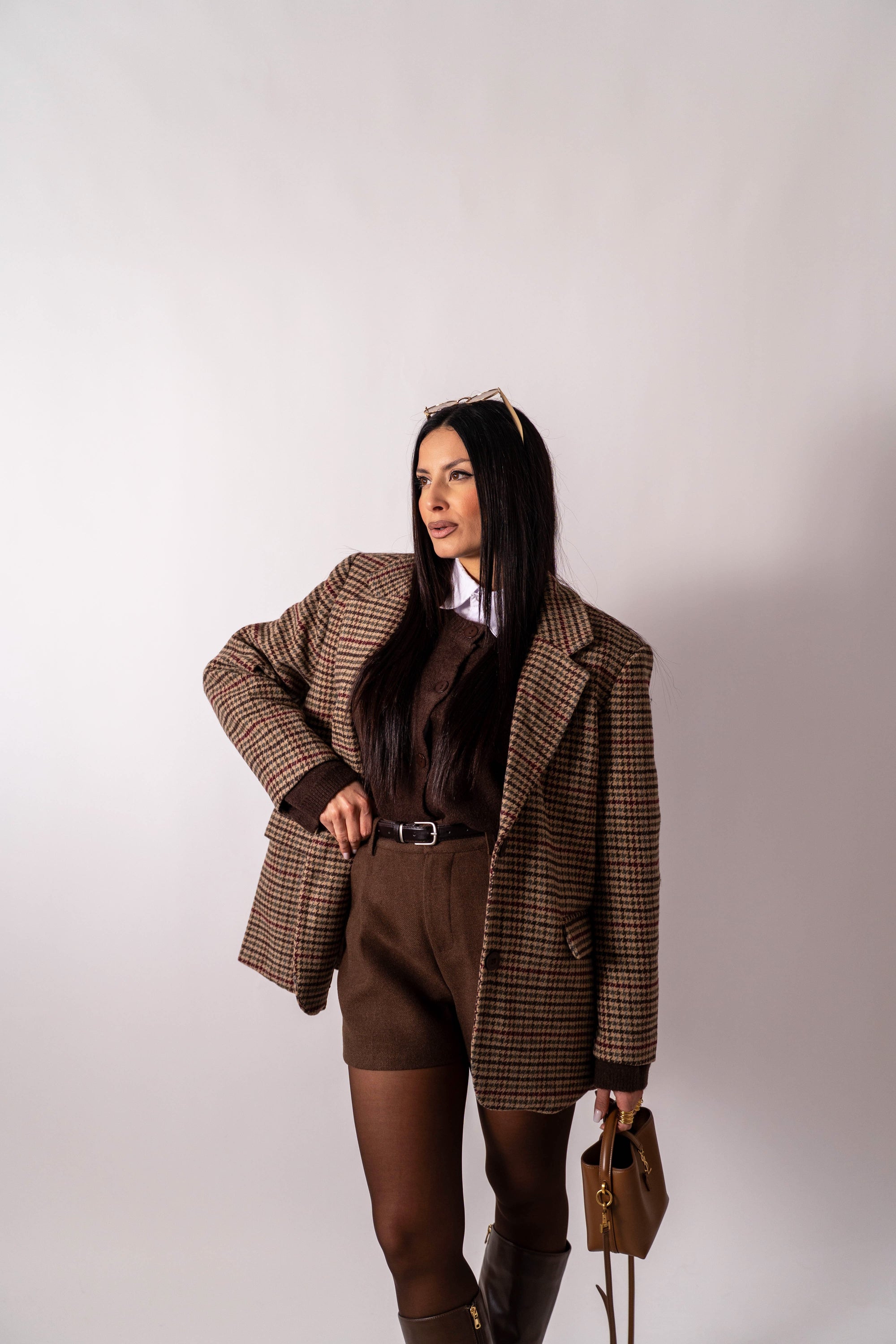 Blazer Pied De Poule