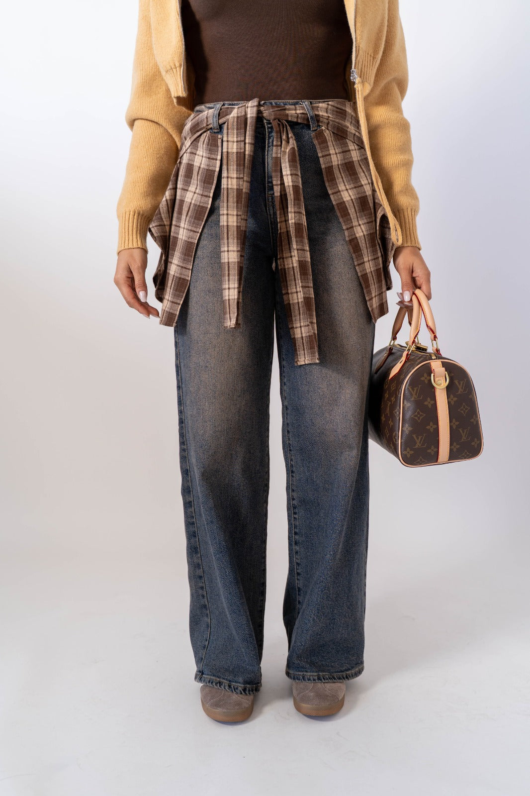 Jeans Vintage Con Camicia