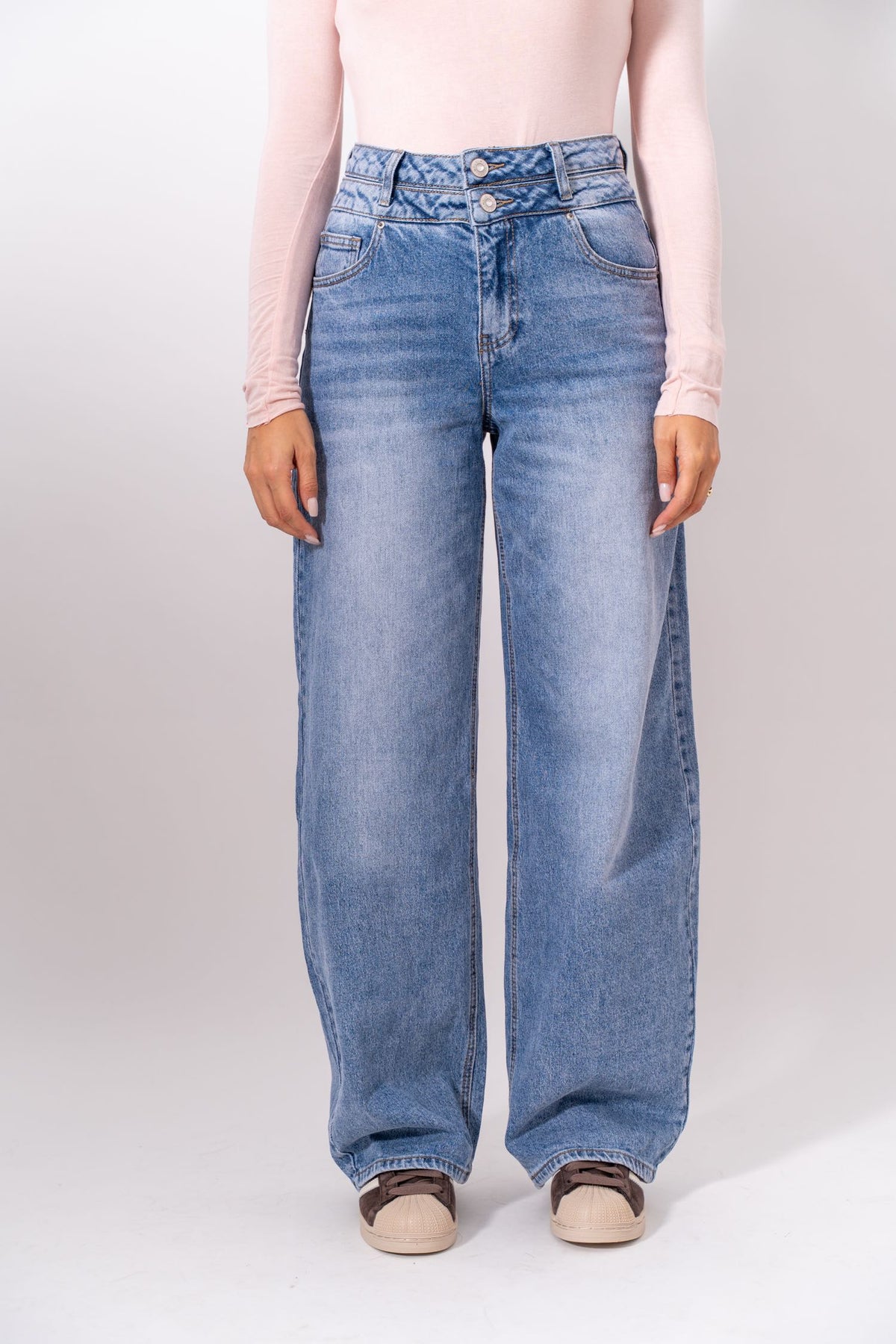 Jeans Wide Leg Light Denim