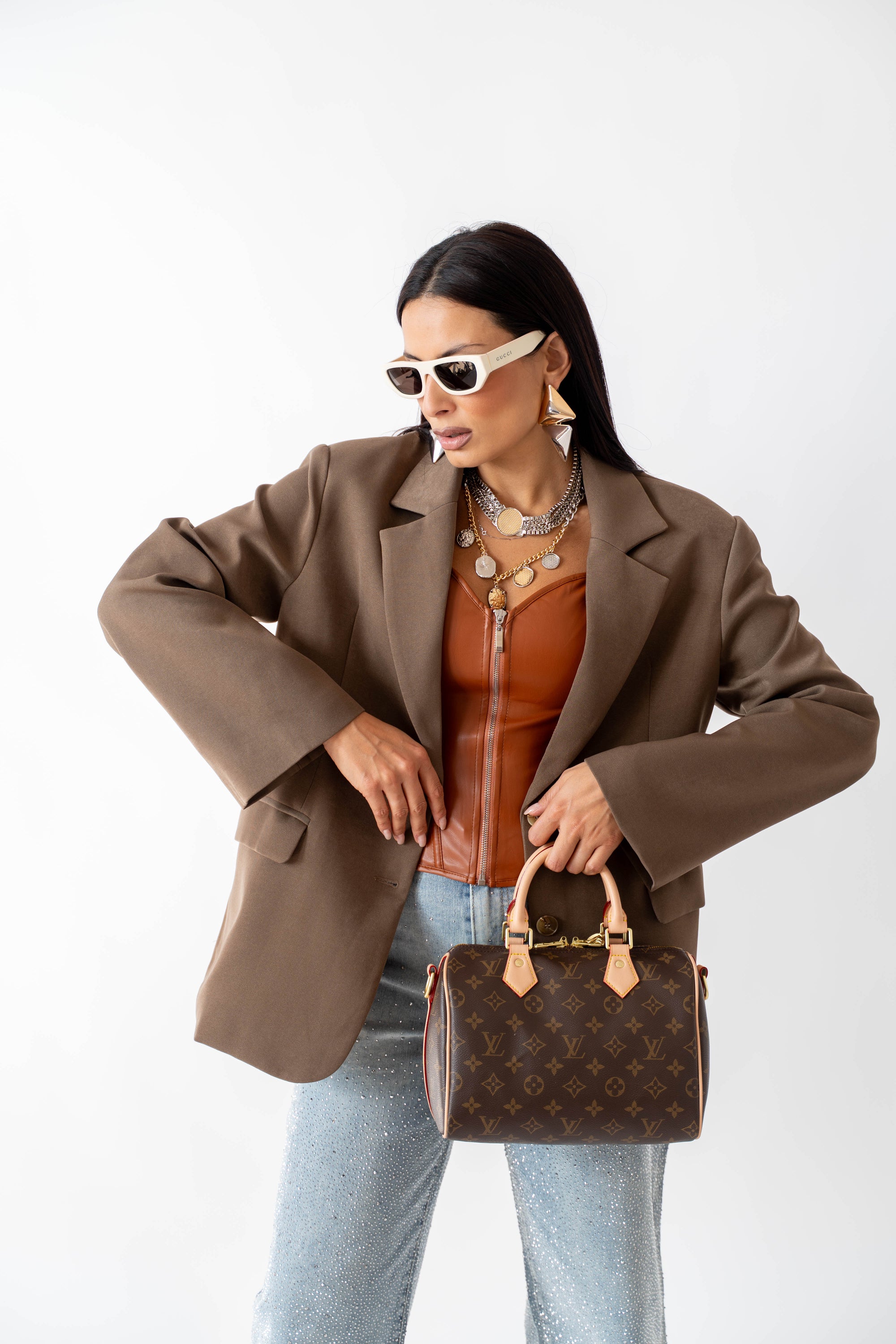 Blazer Oversize Fango