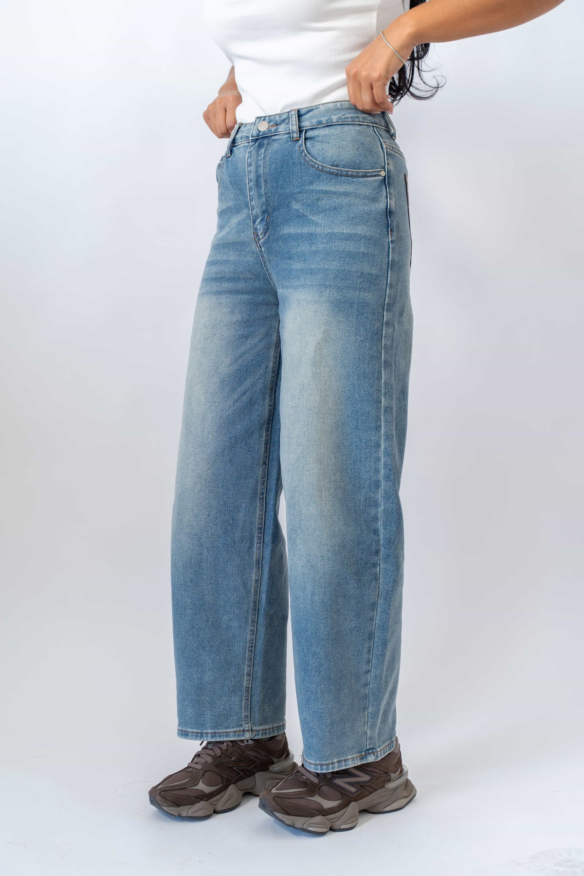Jeans Balloon Pocket Brown