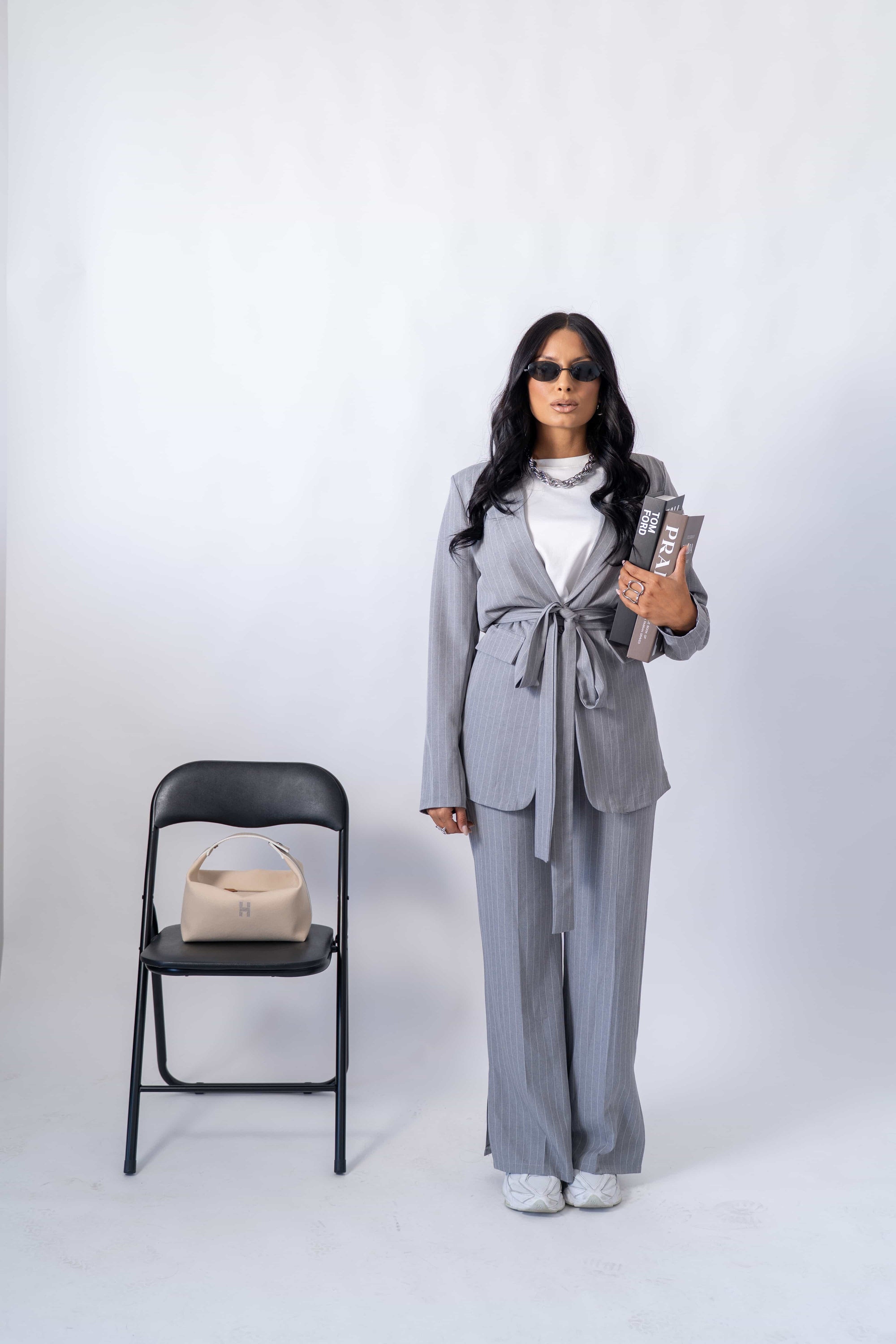 Tailleur Gessato Ambra