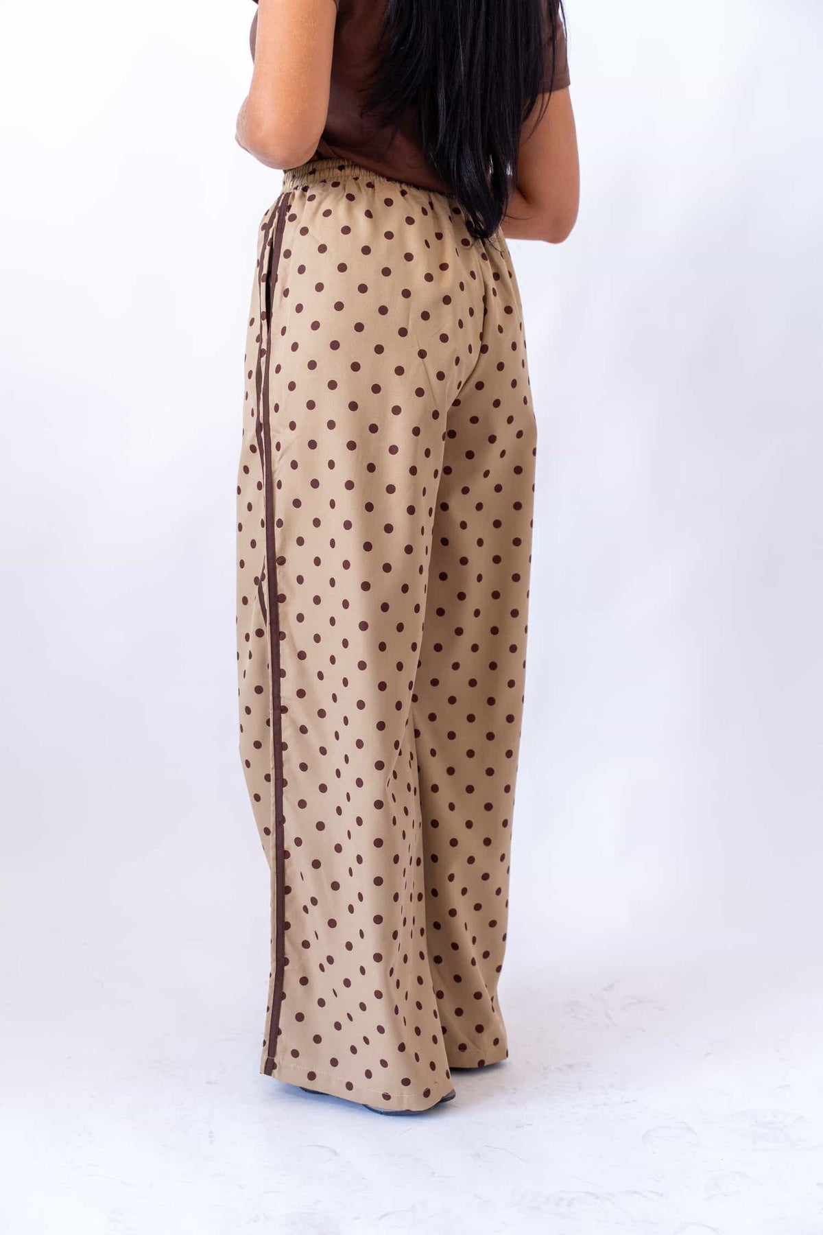 Pantalone a Pois Beige