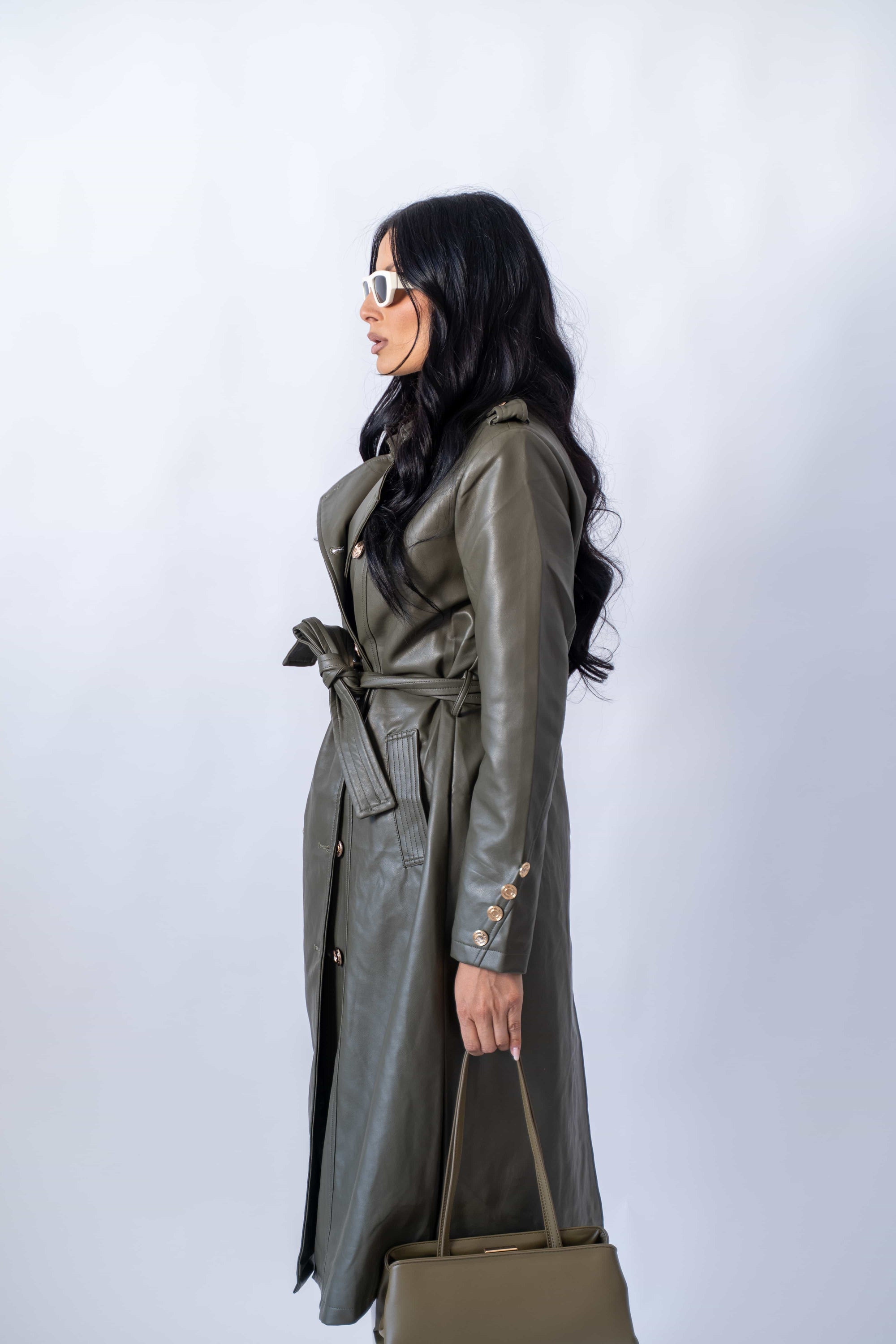 Trench Long Green