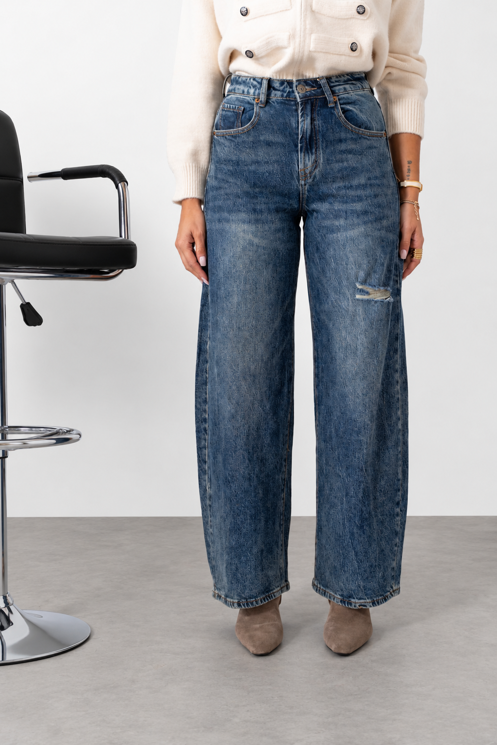 Jeans Ballon Denim Blue