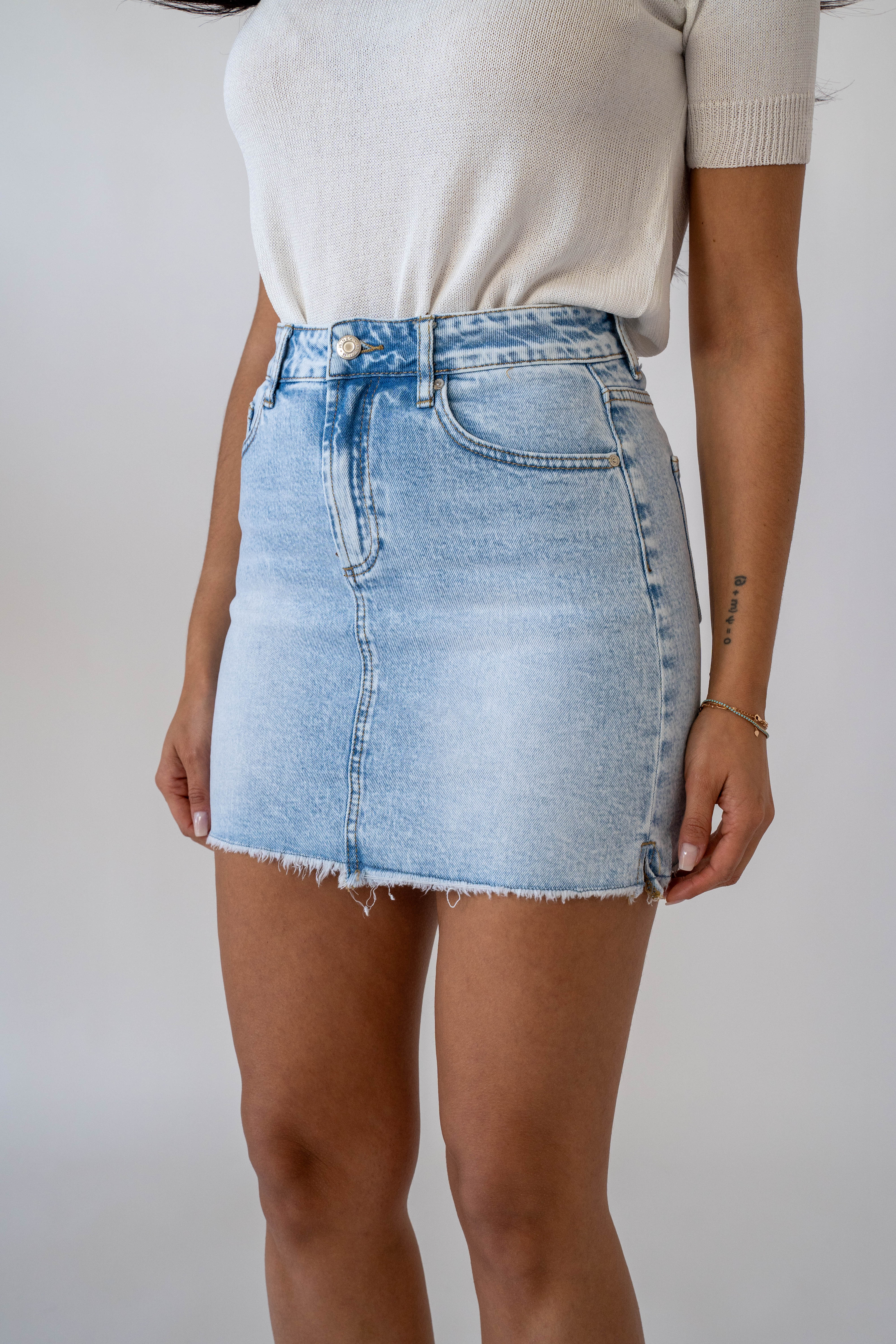 Minigonna Denim Chiaro