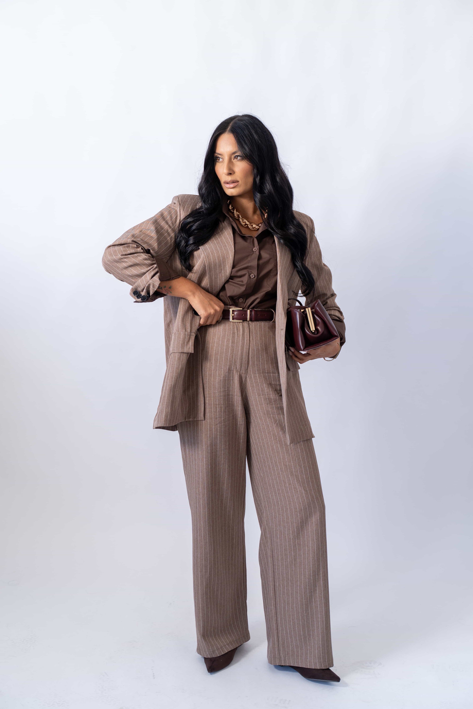 Tailleur Gessato Doppio Petto
