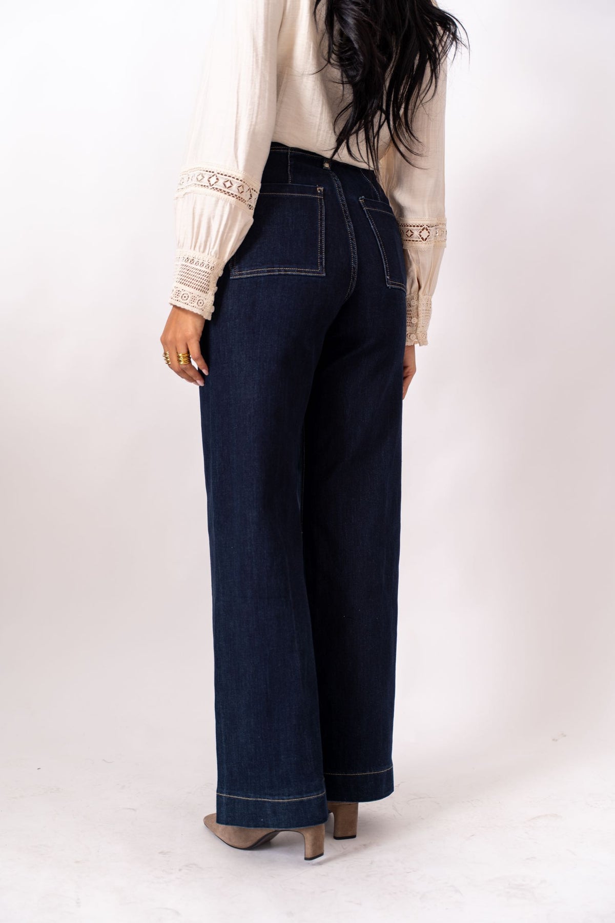Jeans Wide Leg Dark