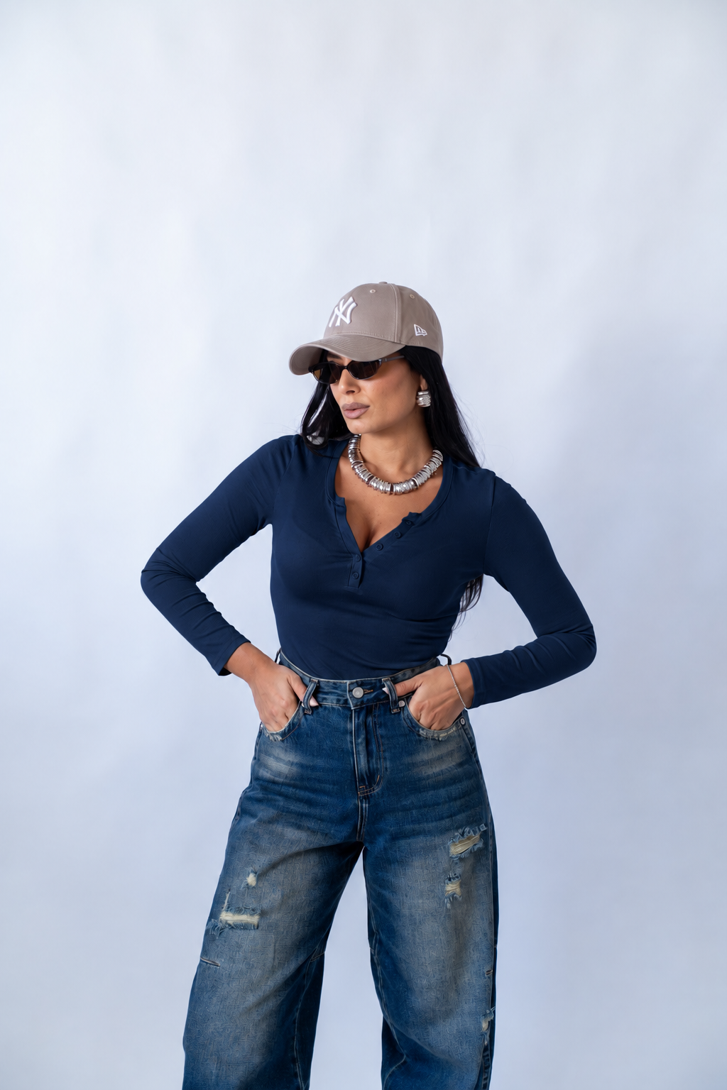Maglia  Basic Blue