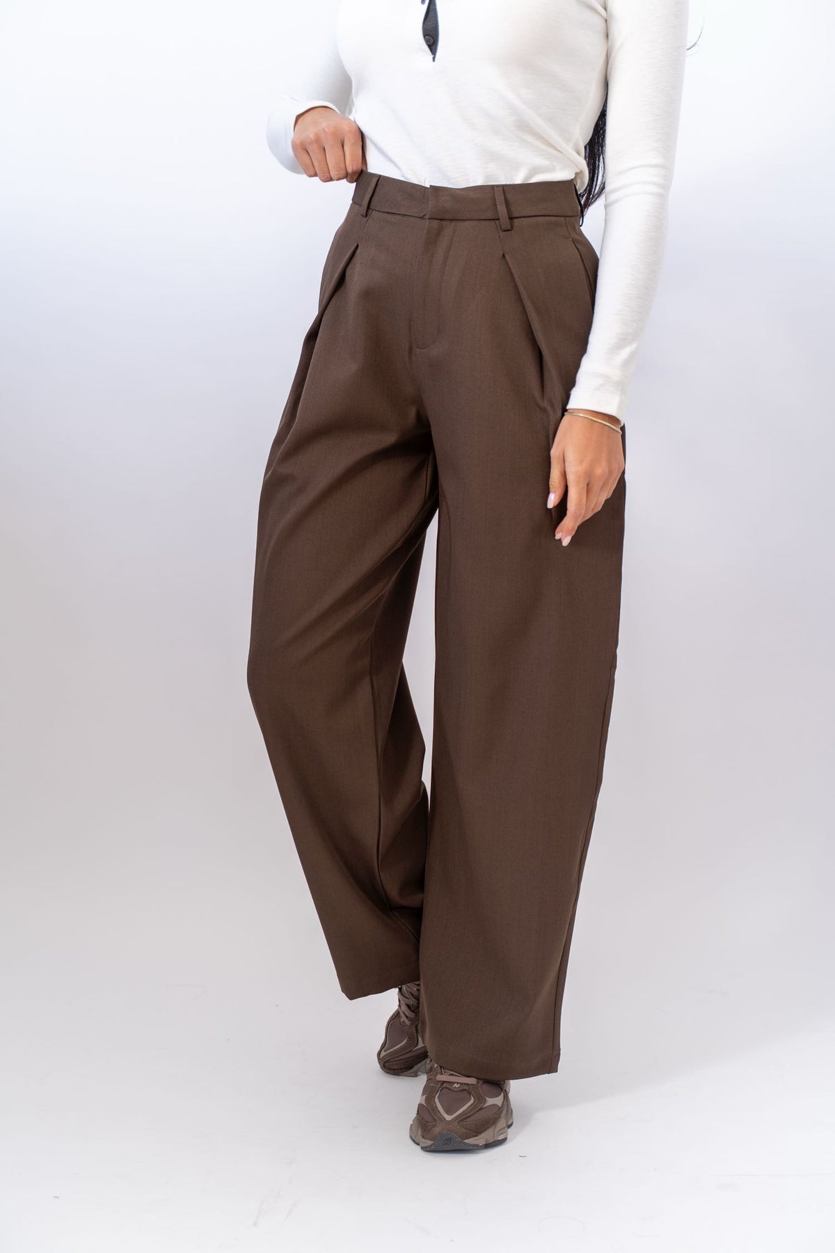 Pantalone Wide Brown