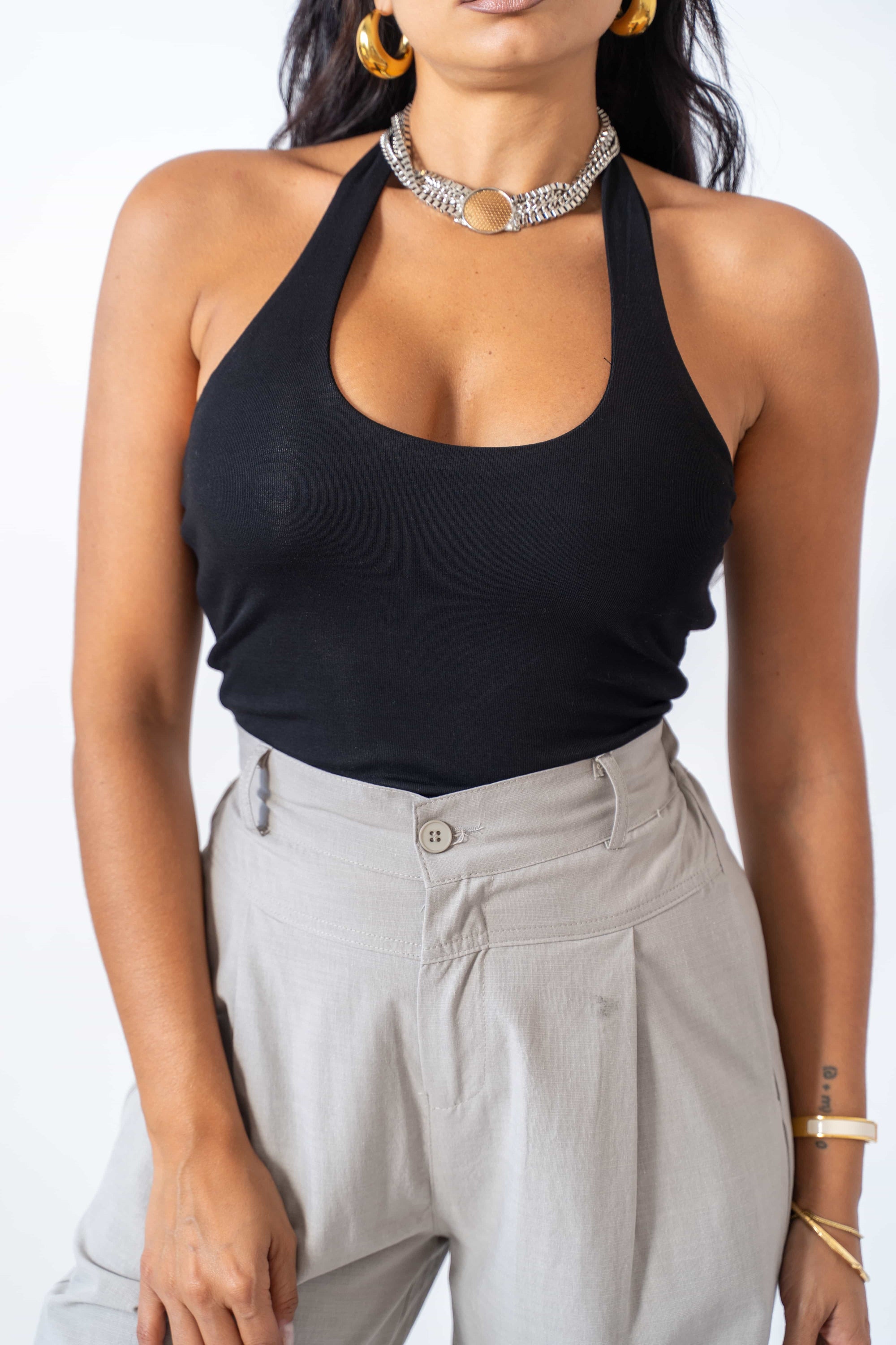 Top Crop Black
