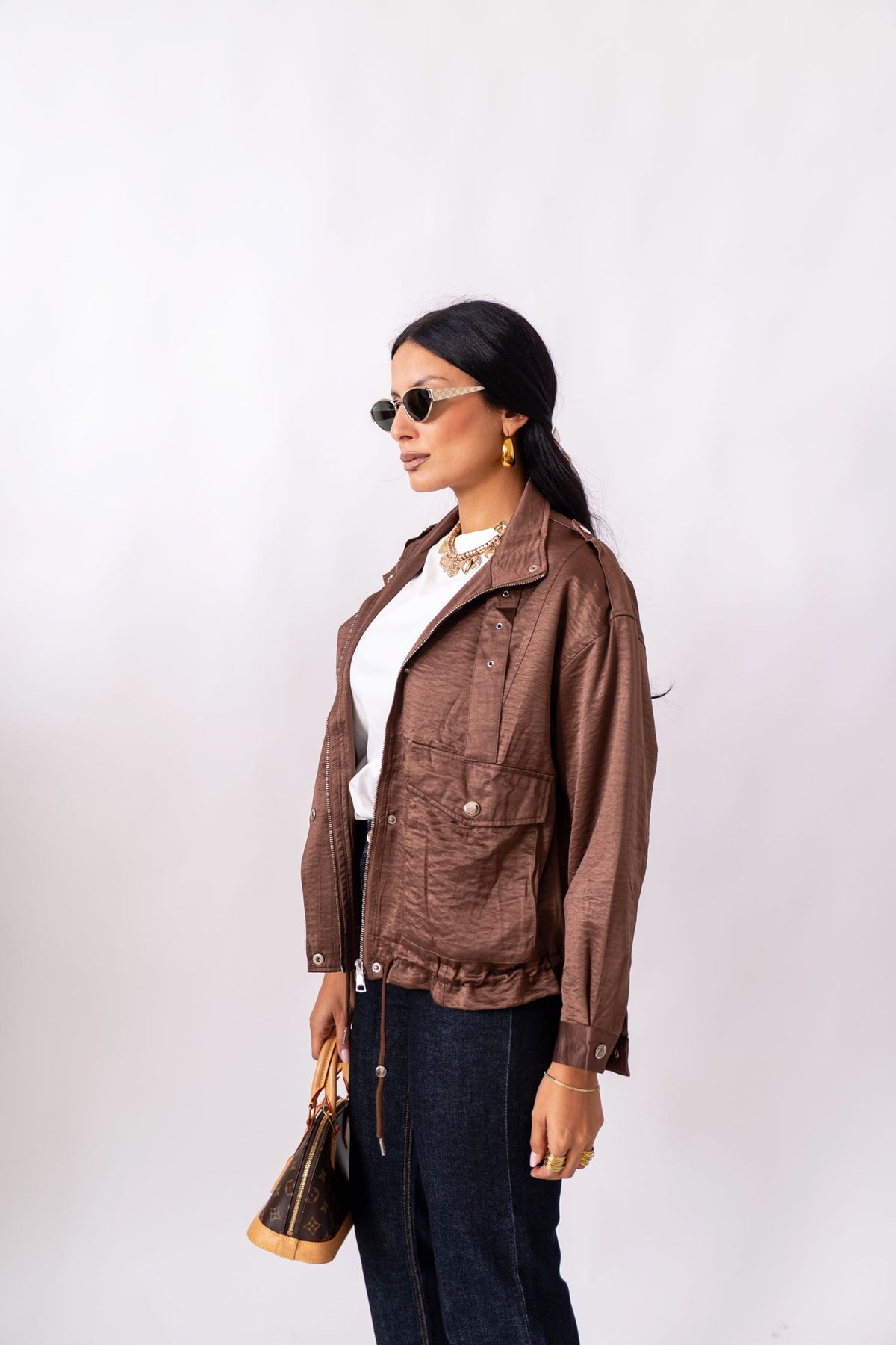 Giubbino Satin Alaska