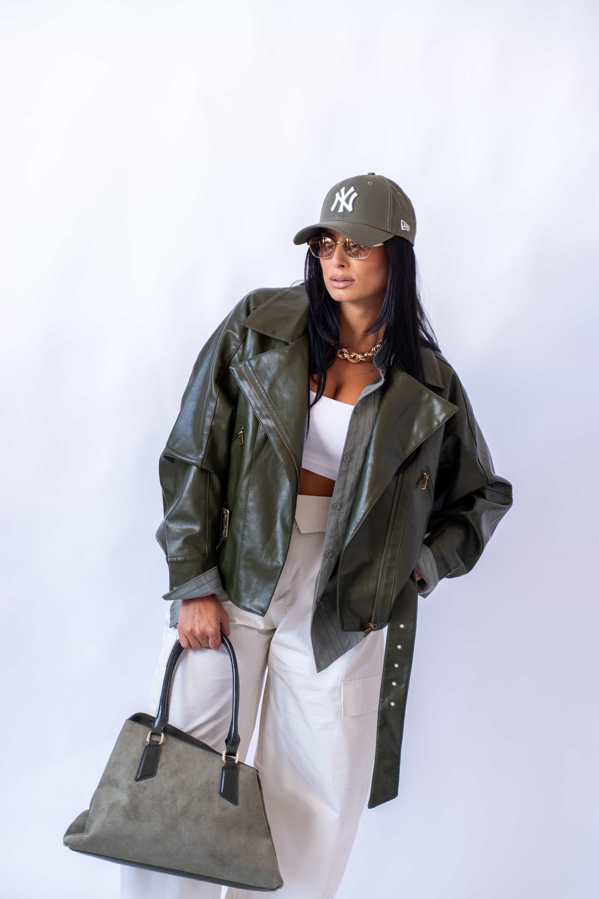 Giubbino Ecopelle Green