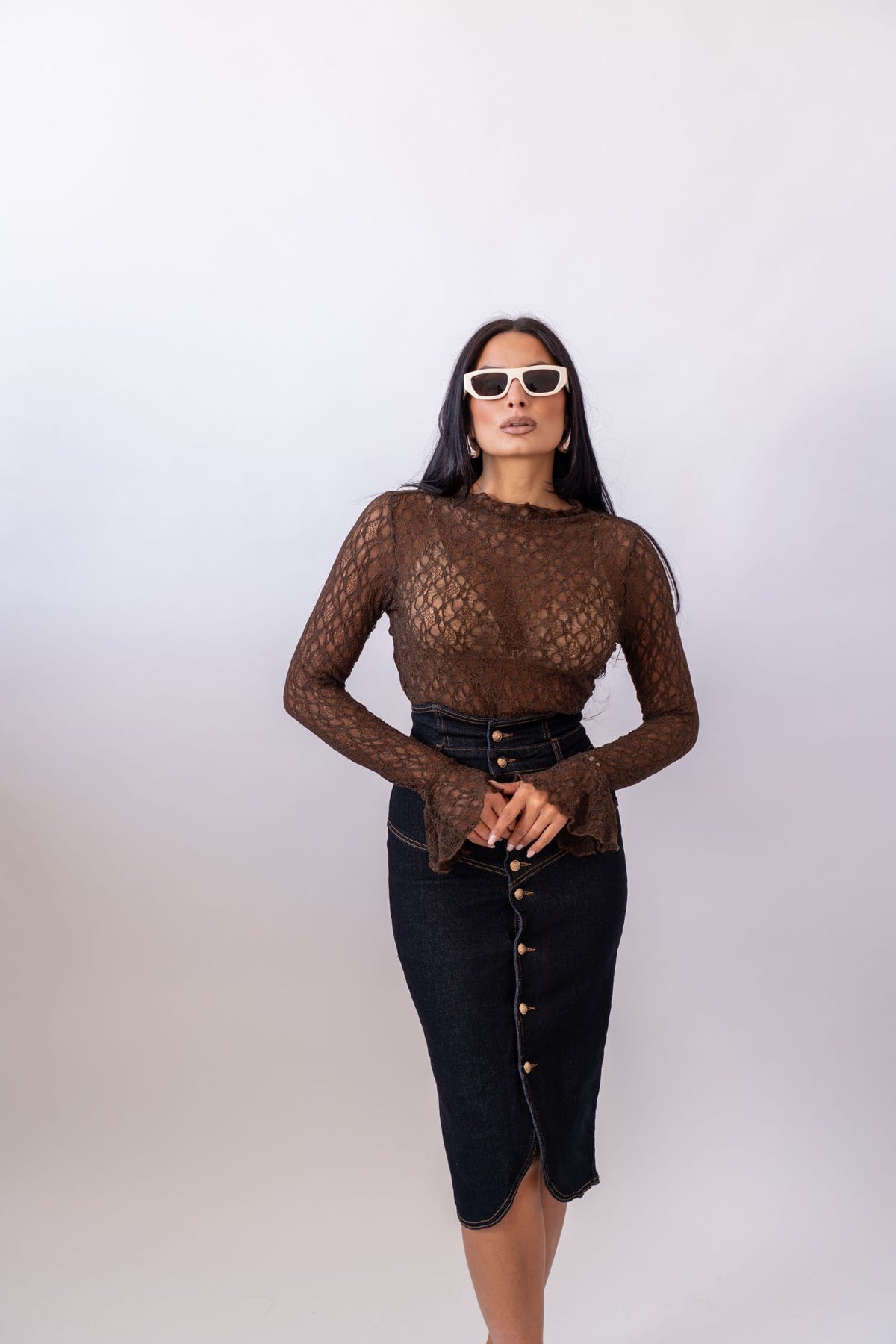 Maglia Lace Brown