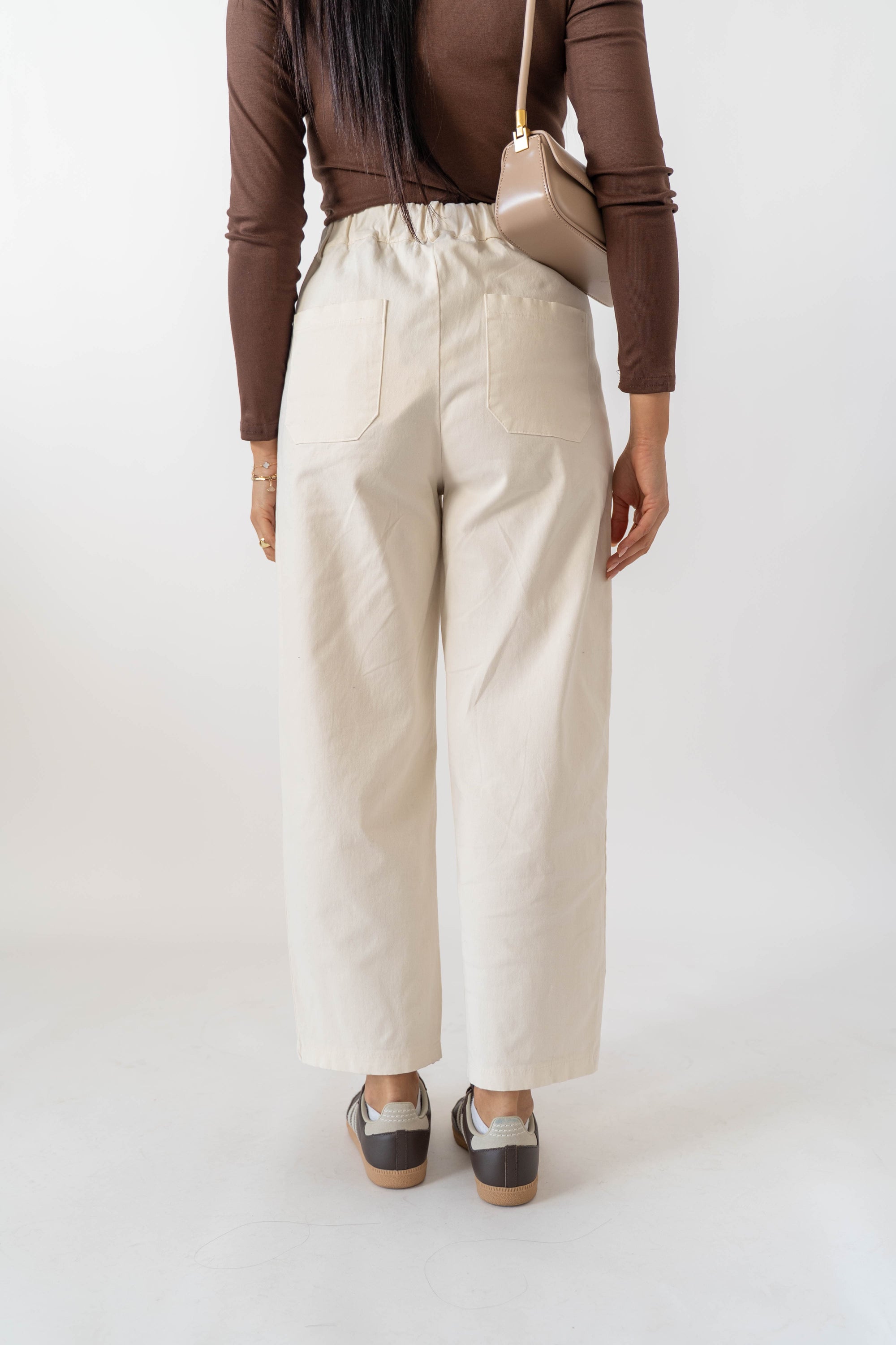 Pantalone Slouchy Cream