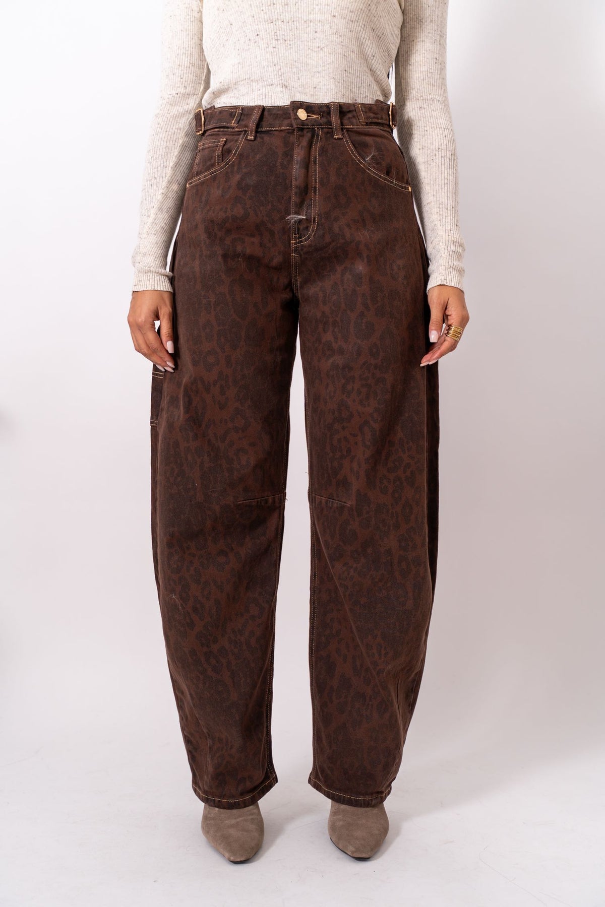 Jeans Ballon Animalier