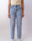 Jeans Con Tasca In Strass - Stylish Moda