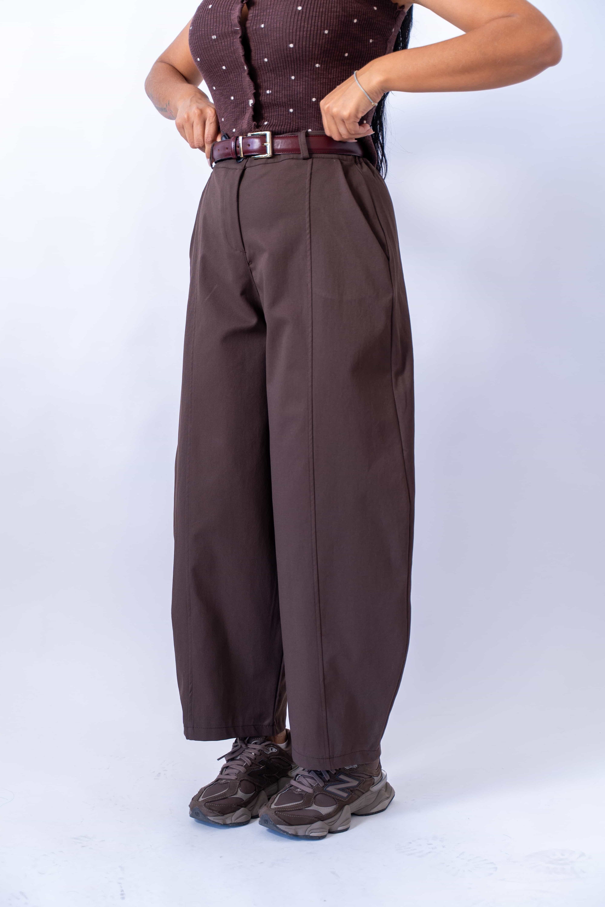 Pantalone Balloon Line Brown