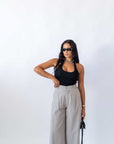 Top Crop Black