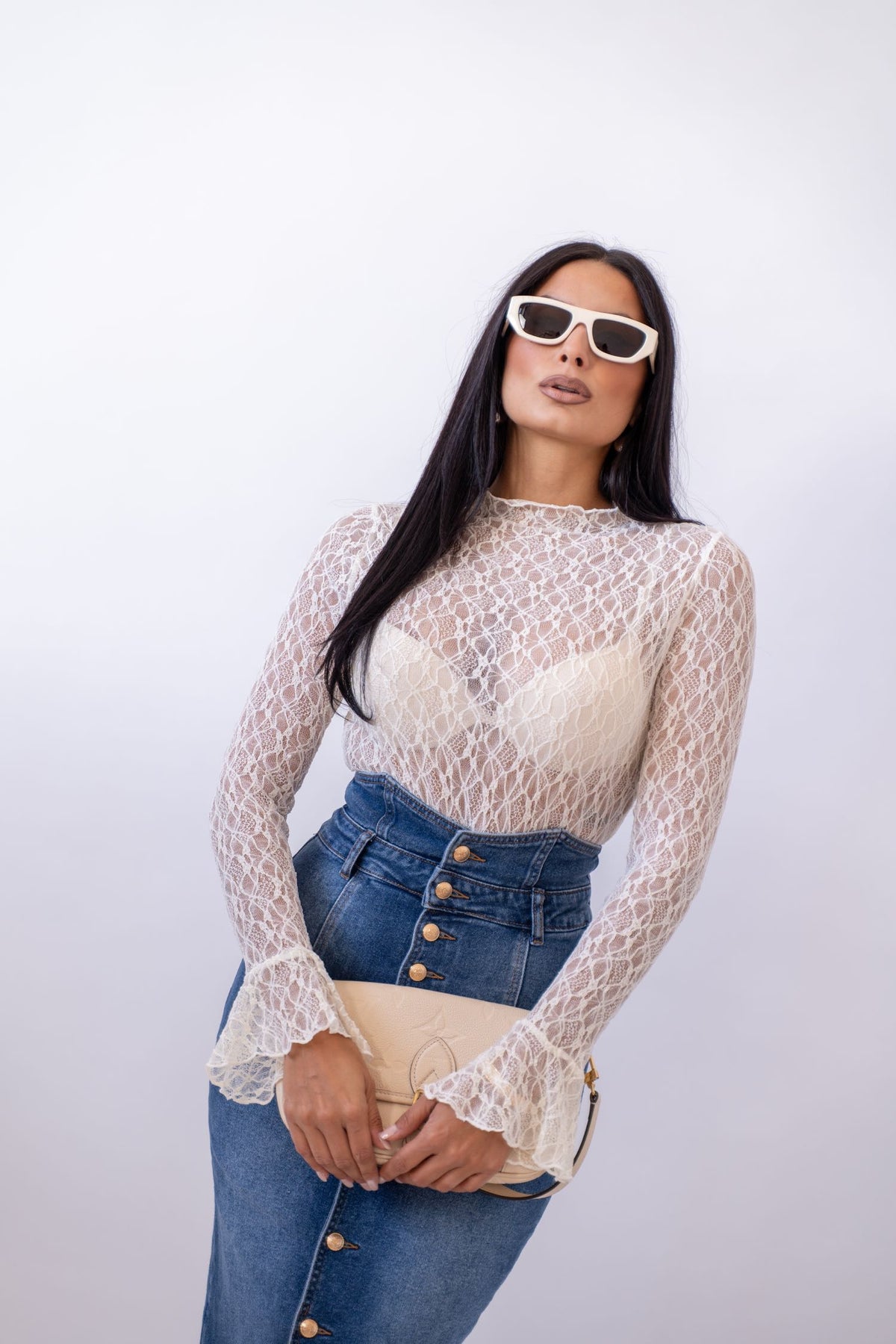 Maglia Lace Withe