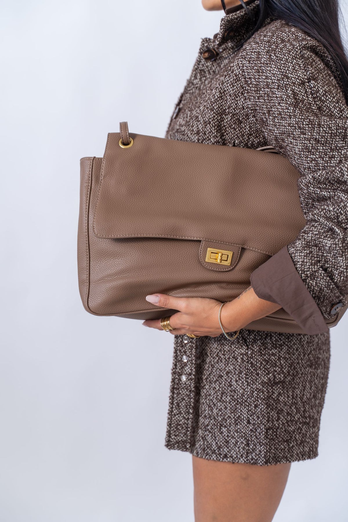 Maxi Shopper In Ecopelle