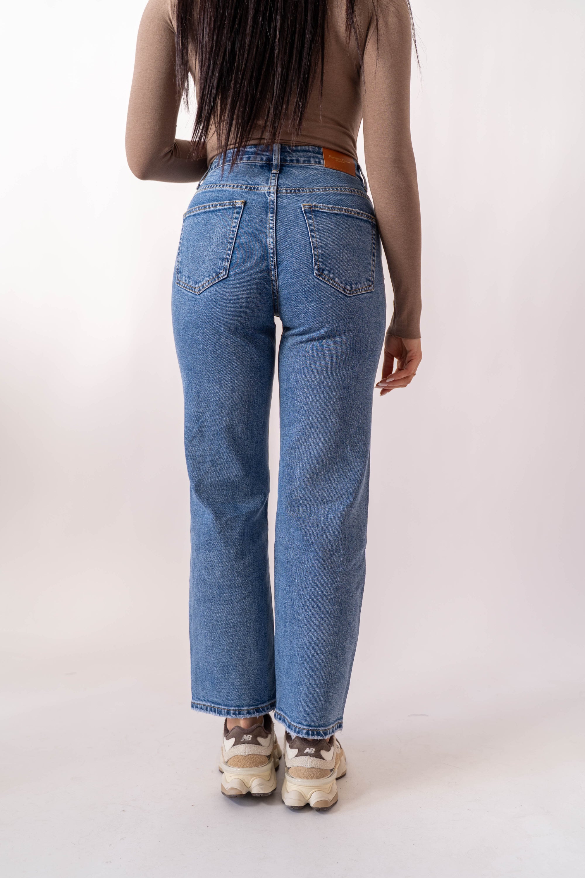 Jeans Mom Denim Blu