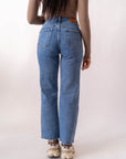 Jeans Mom Denim Blu
