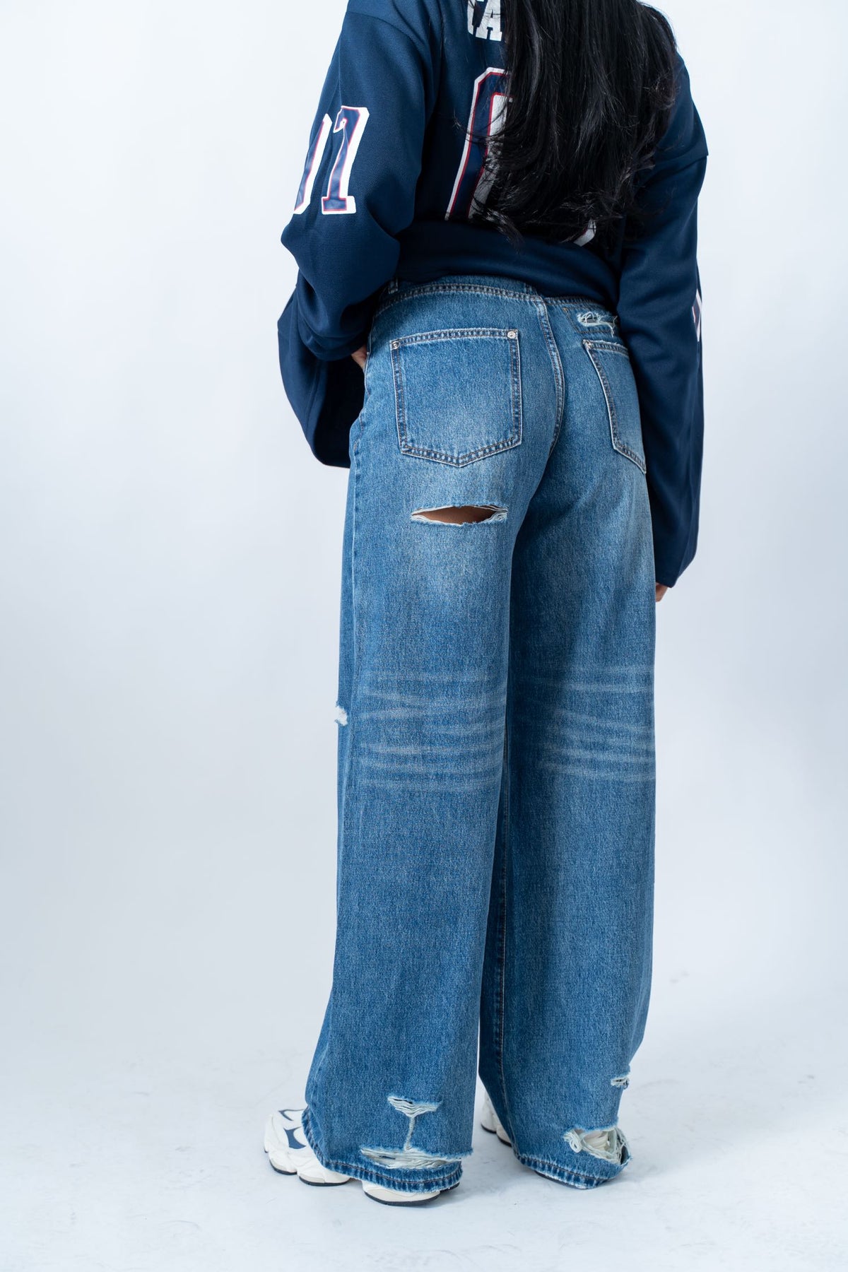 Jeans Wide Leg Orlo Sfrangiato