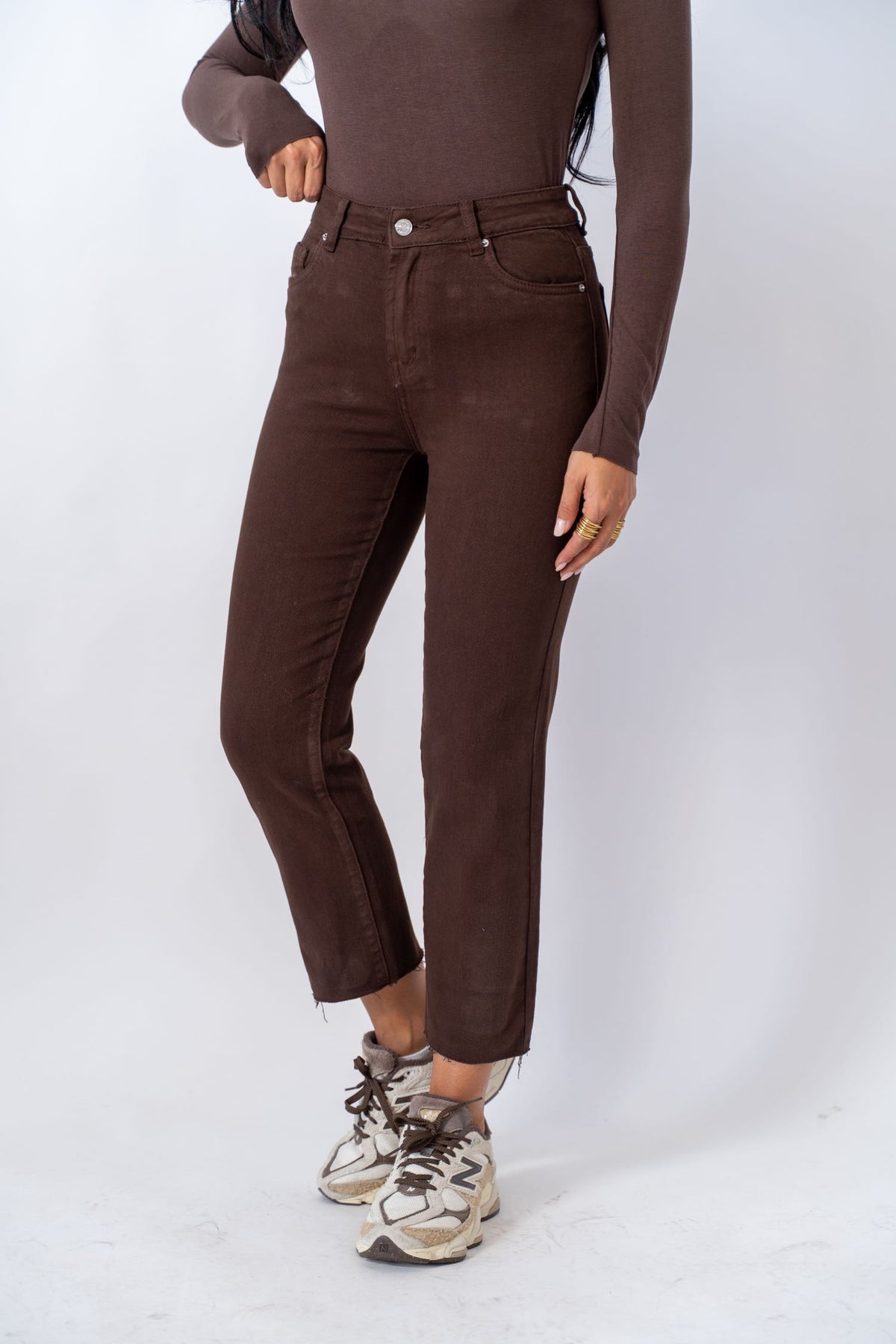Jeans Mom Fit Taglio Vivo