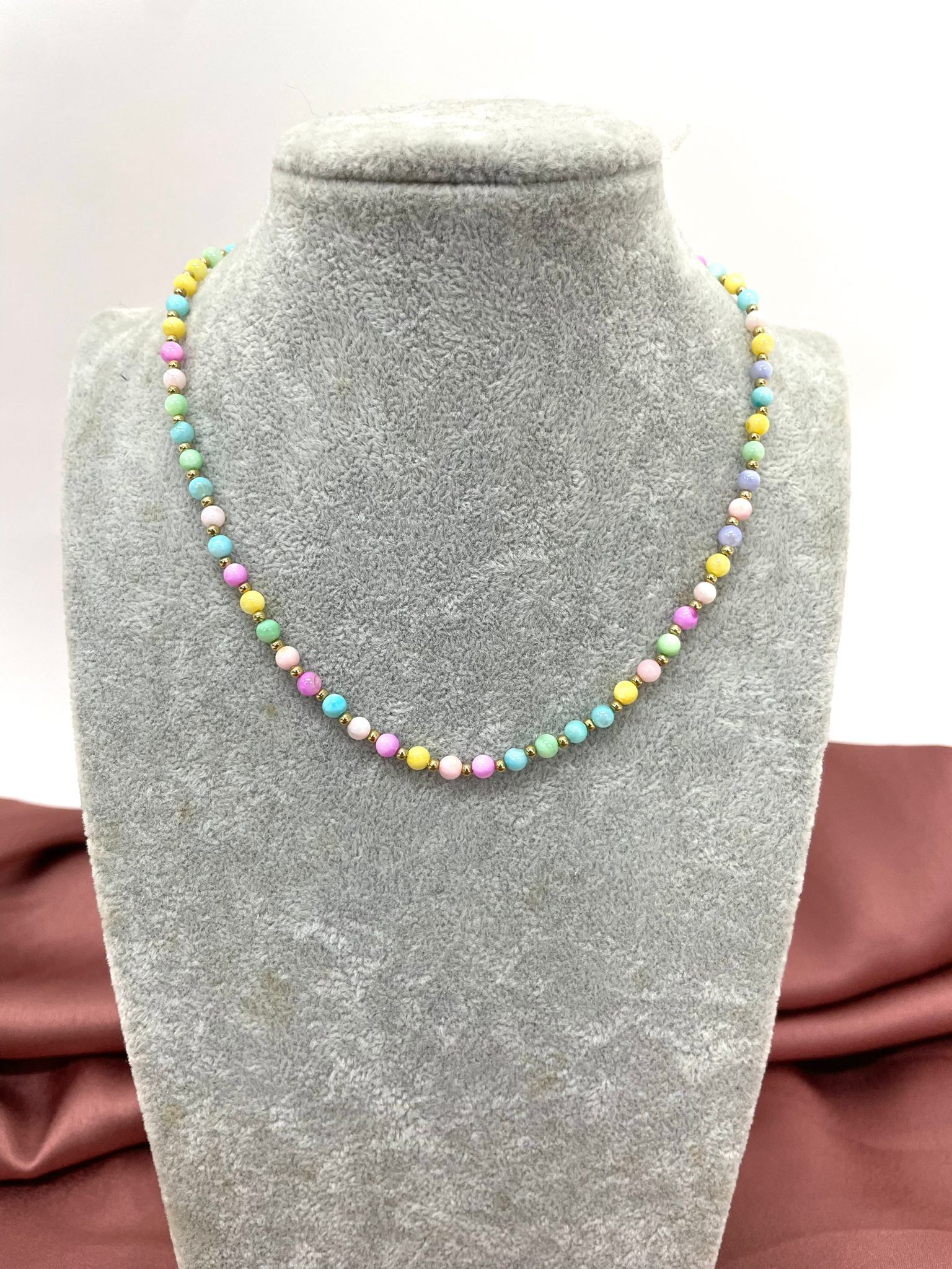 Collana Perline  Multicolore