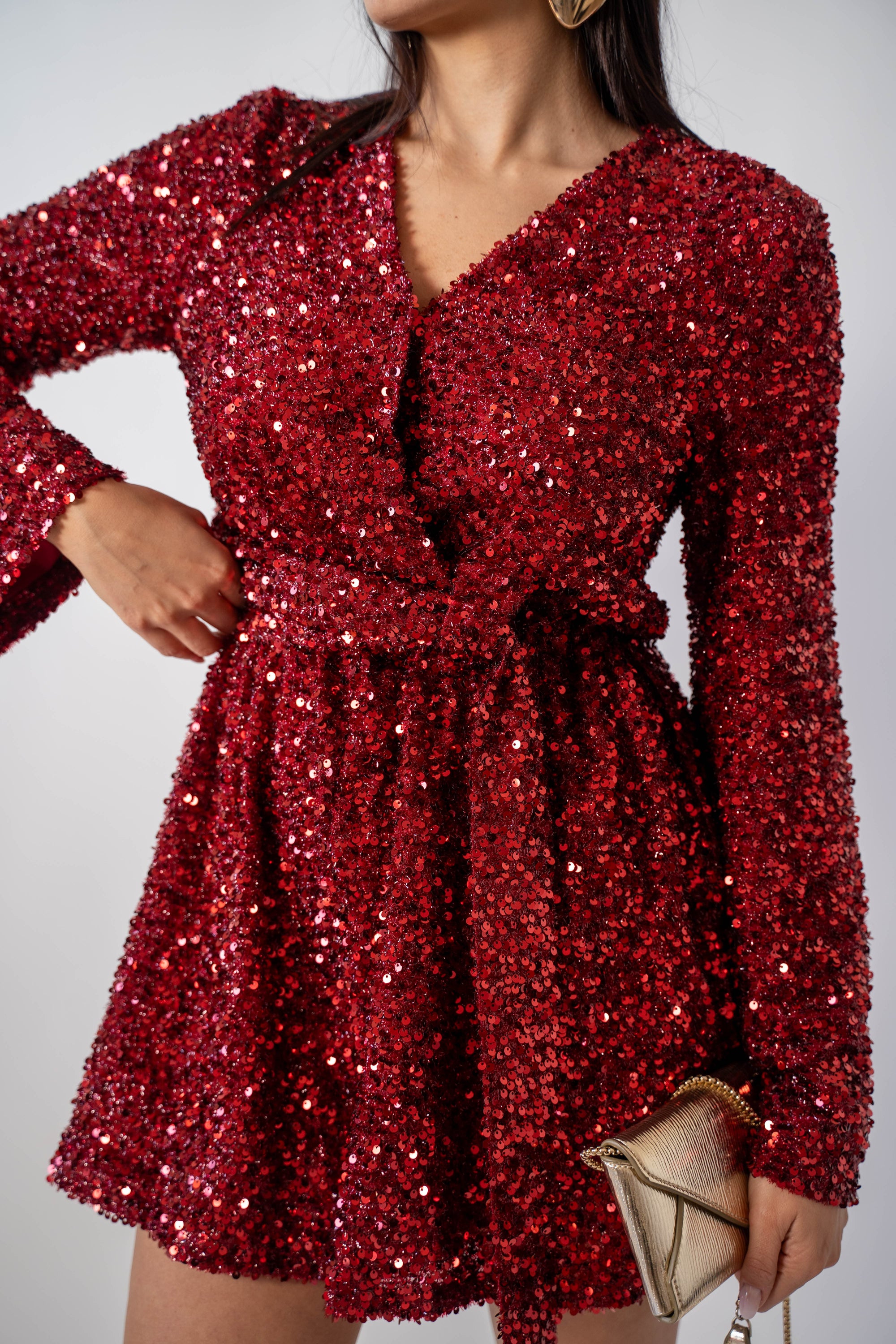 Tutina Paillettes Bordeaux