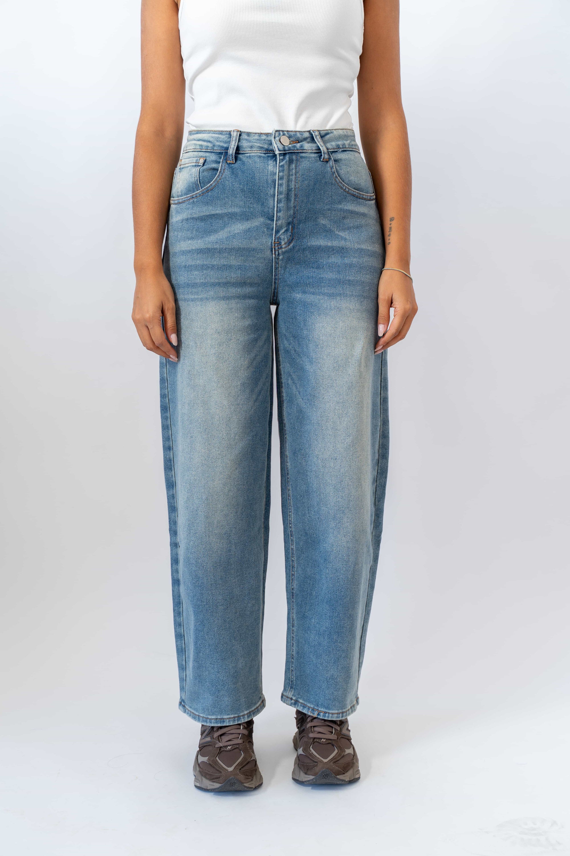 Jeans Balloon Pocket Brown