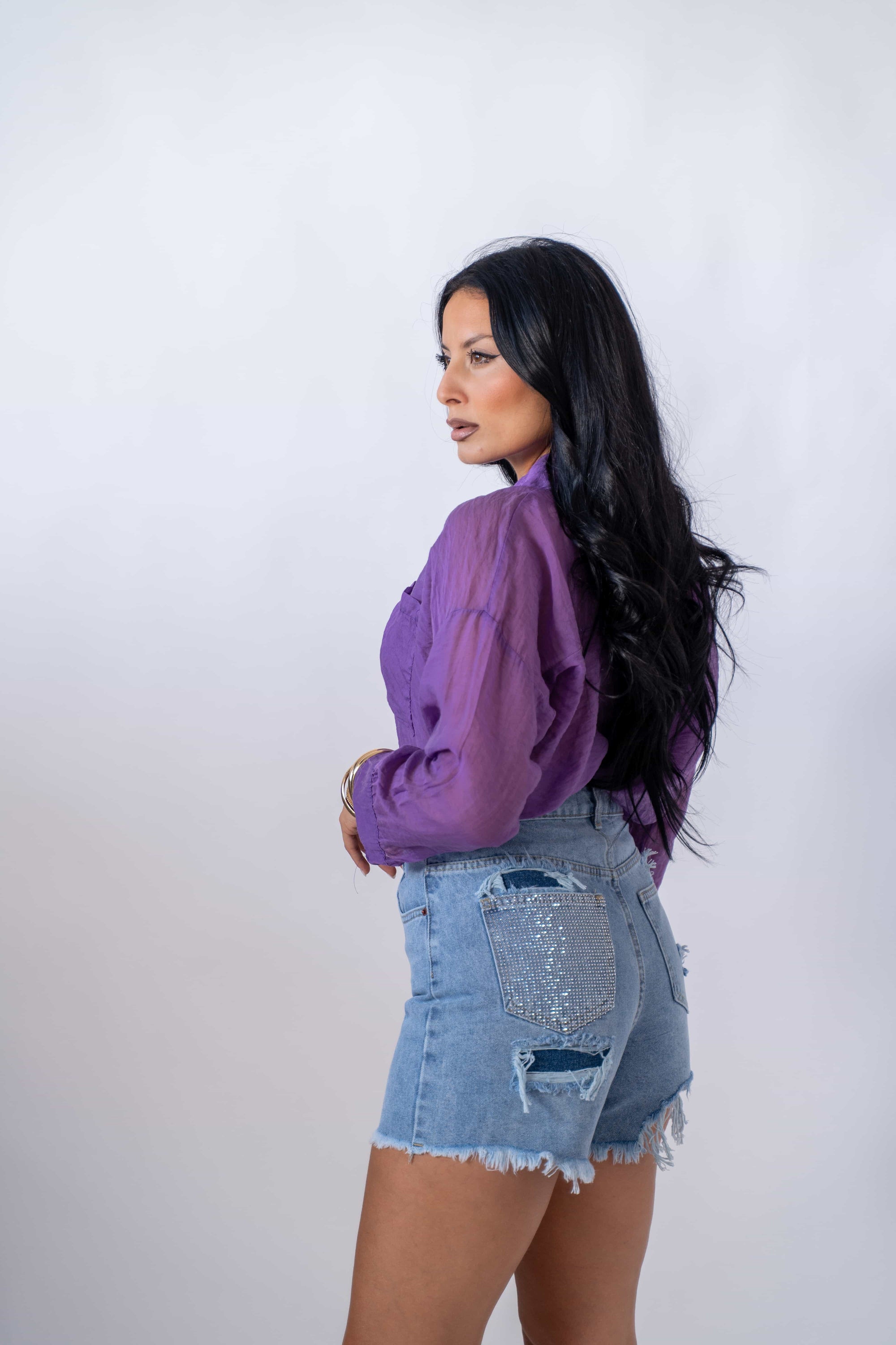 Camicia Veil Purple