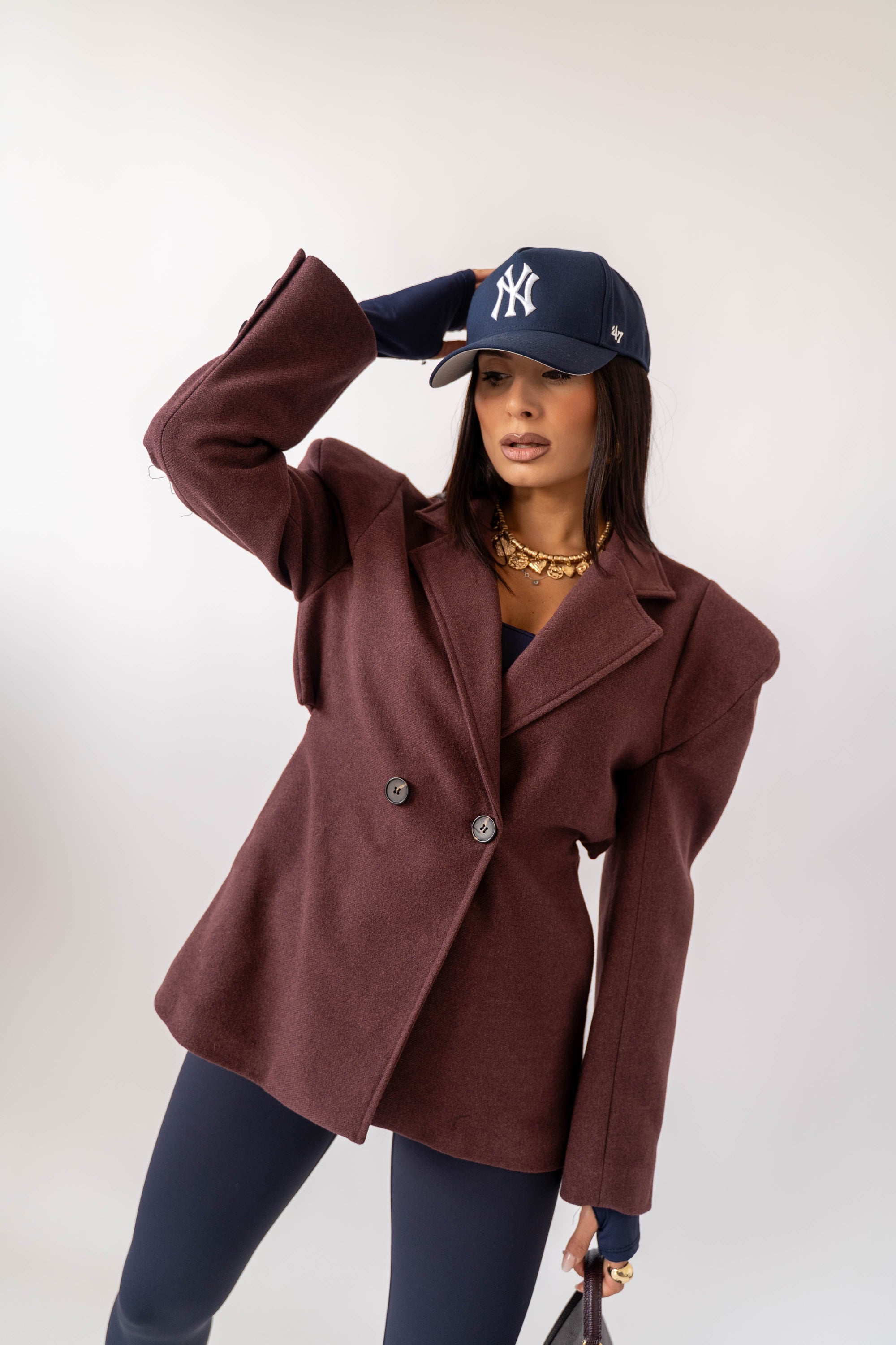 Giacca Doppiopetto Borgogna