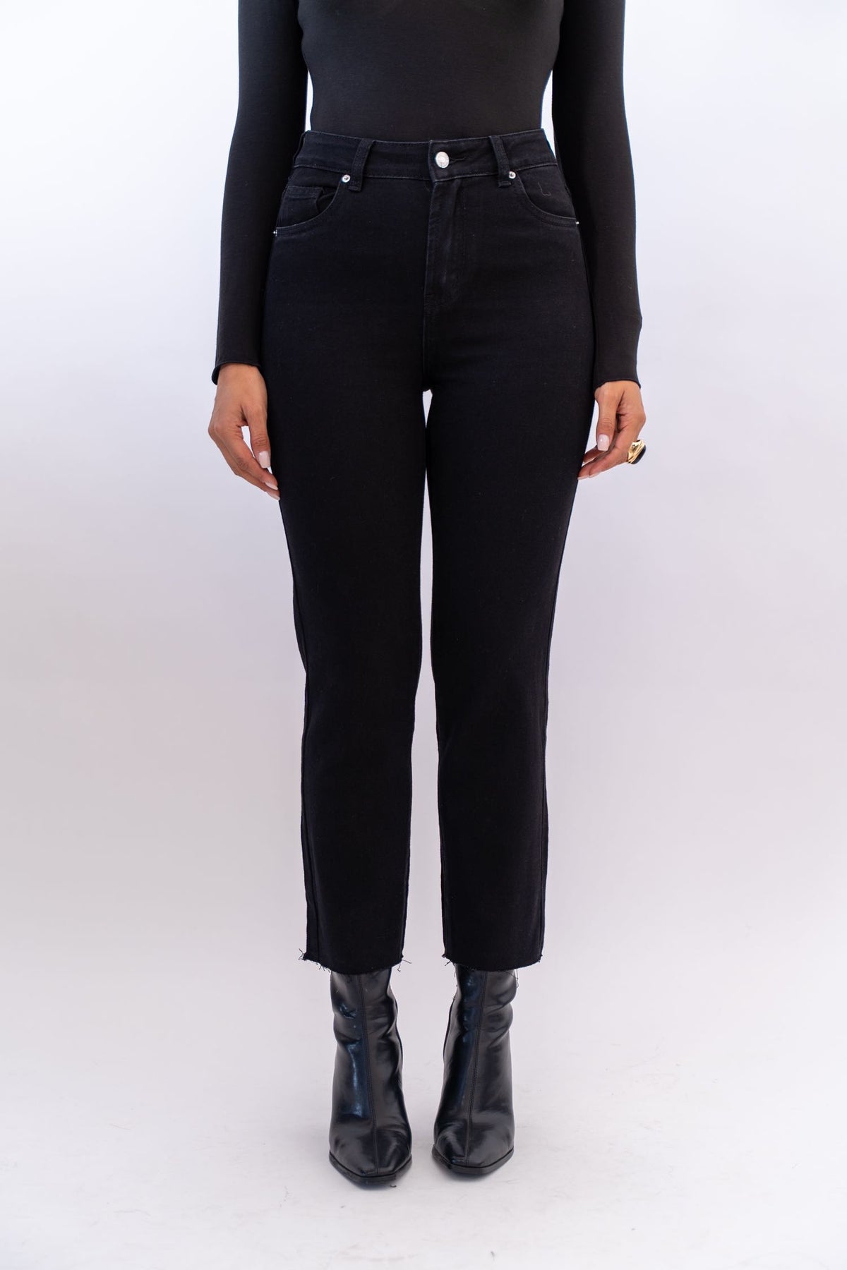 Jeans Mom Fit Black