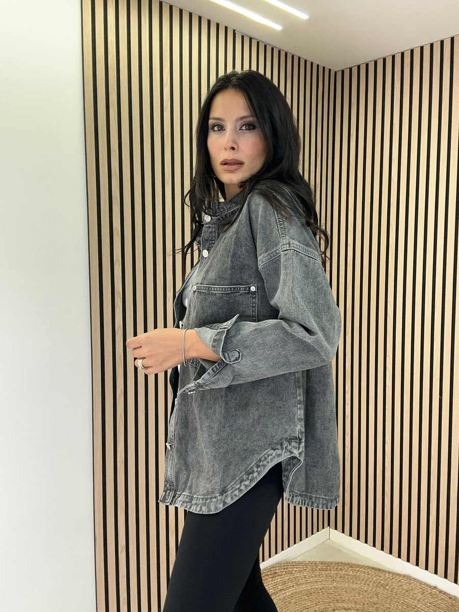 Camicia Di Jeans Oversize