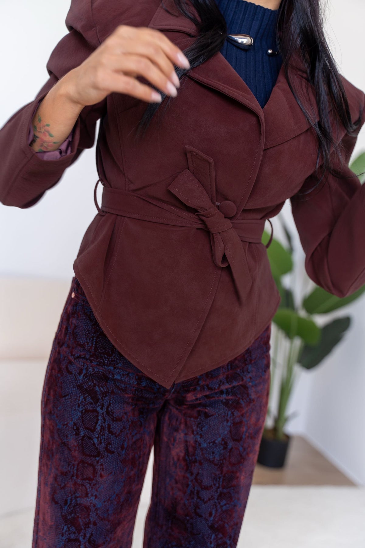 Trench Burgundy