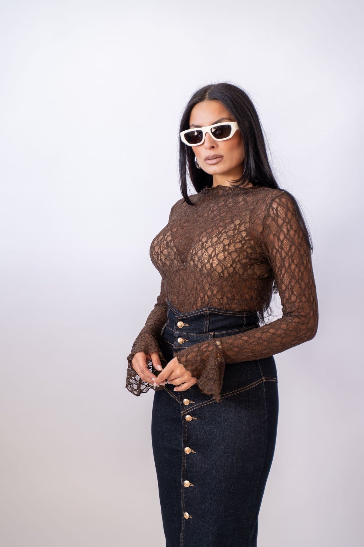 Maglia Lace Brown
