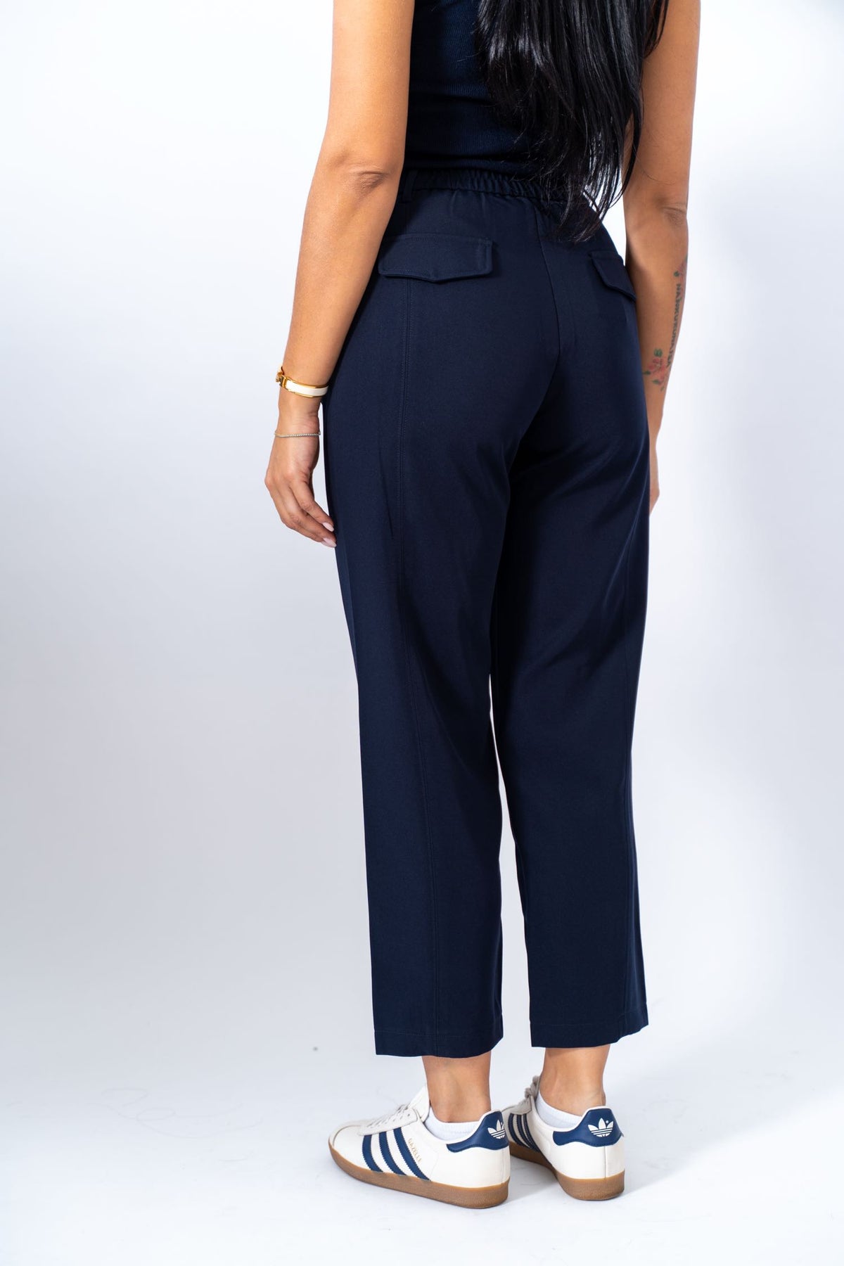 Pantalone Mom Fit Dark Blue