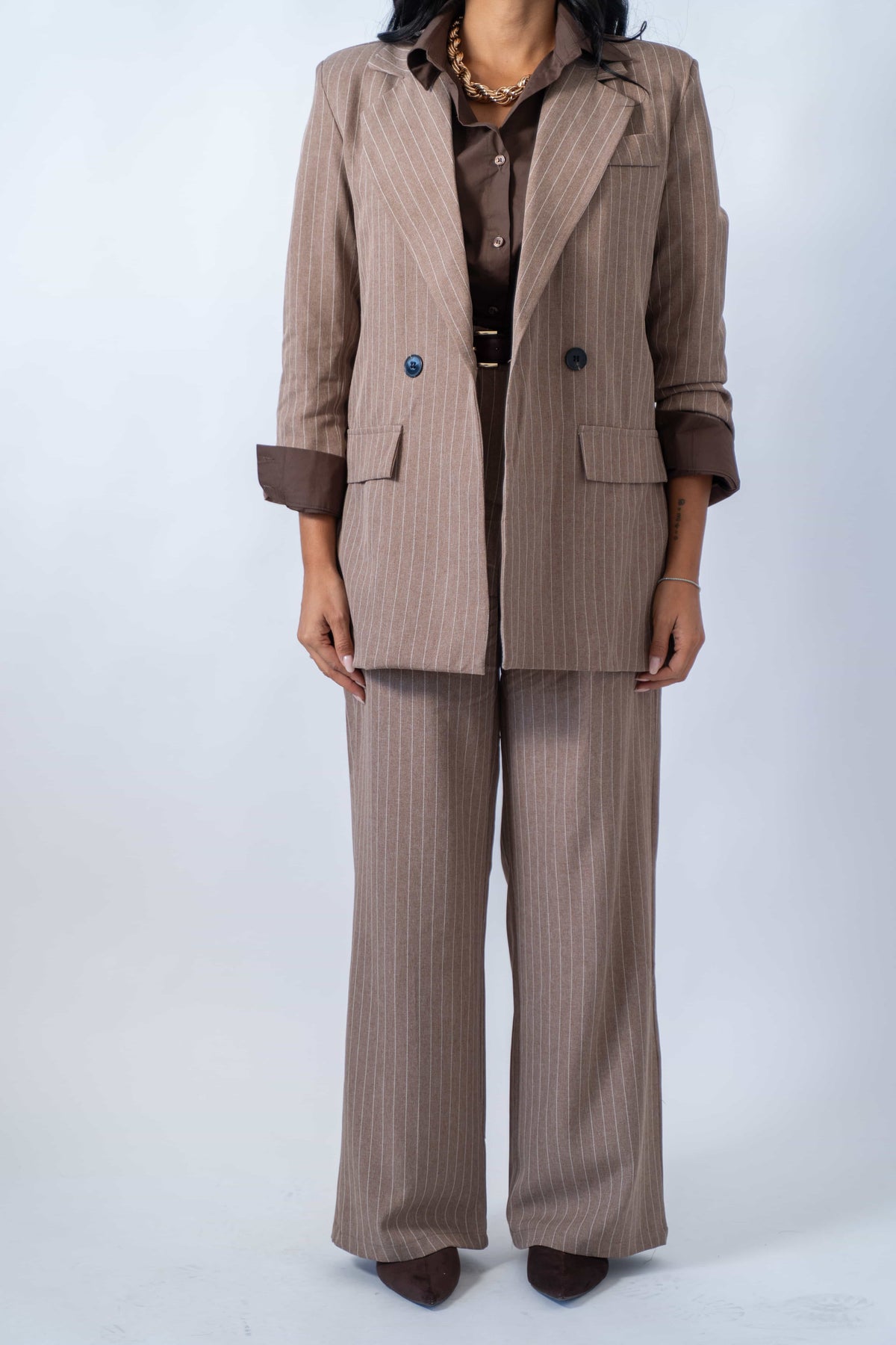 Tailleur Gessato Doppio Petto