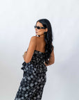 Coordinato Black Flowers