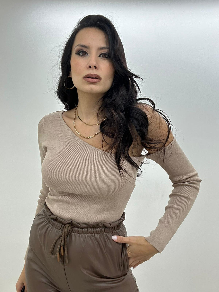 Maglia A Costine Monospalla