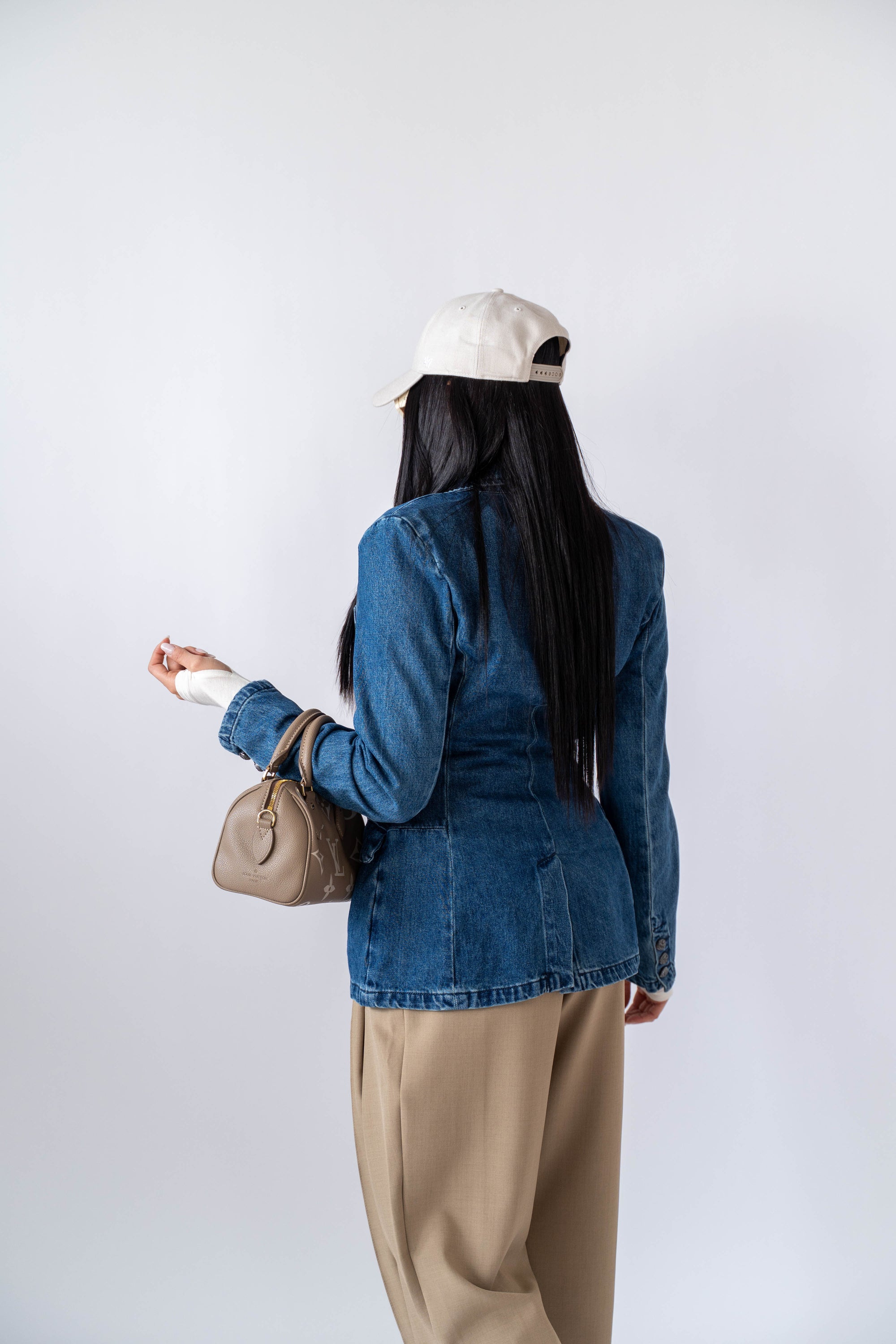 Giacca Avvitata In Denim - Stylish Moda