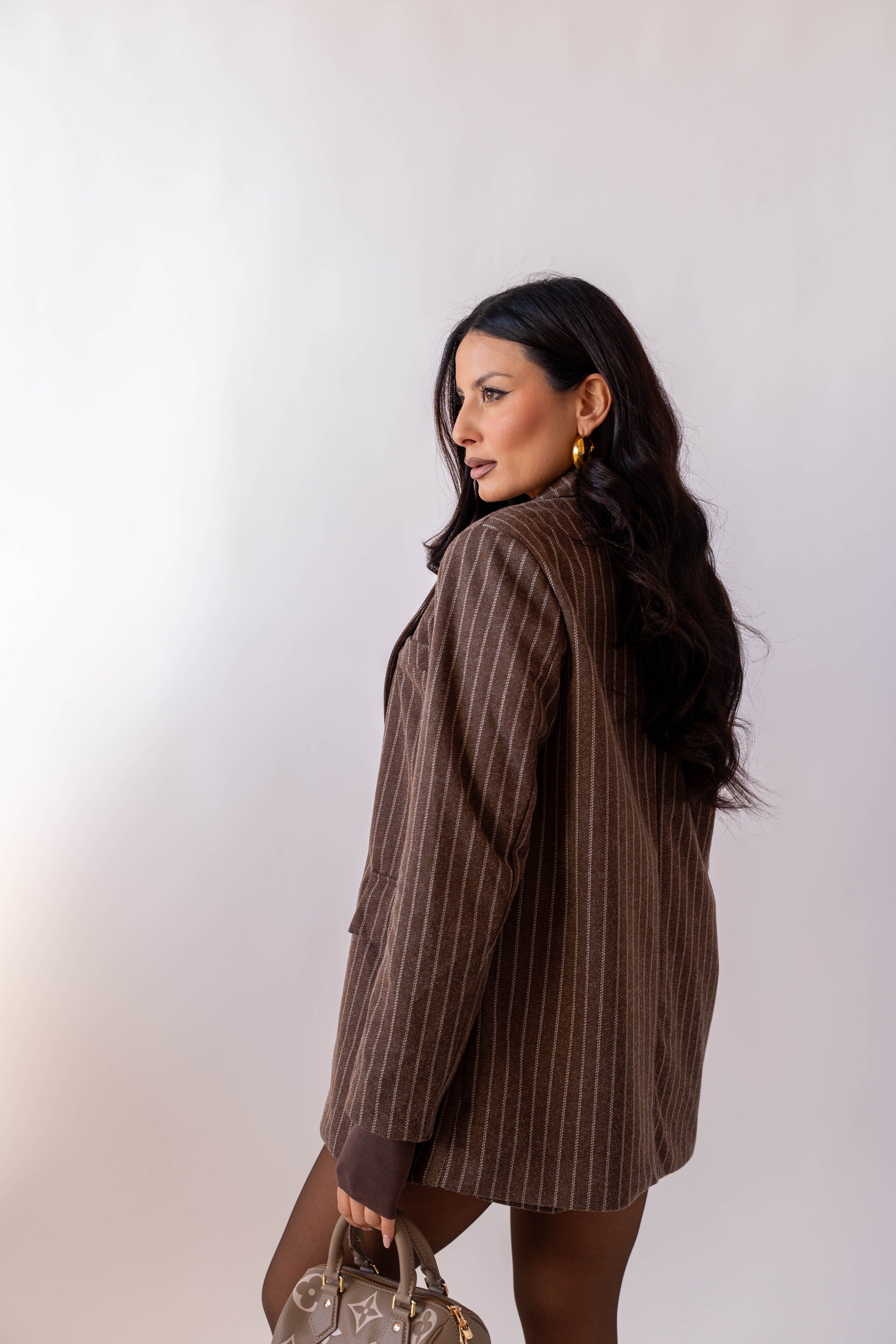 Blazer Gessato Brown