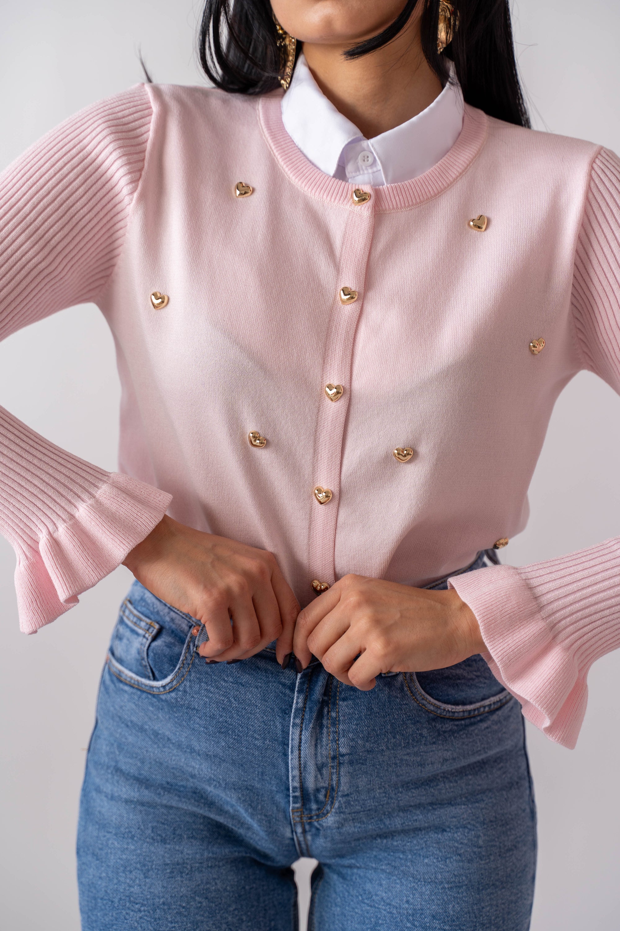 Cardigan Golden Hearts - Stylish Moda